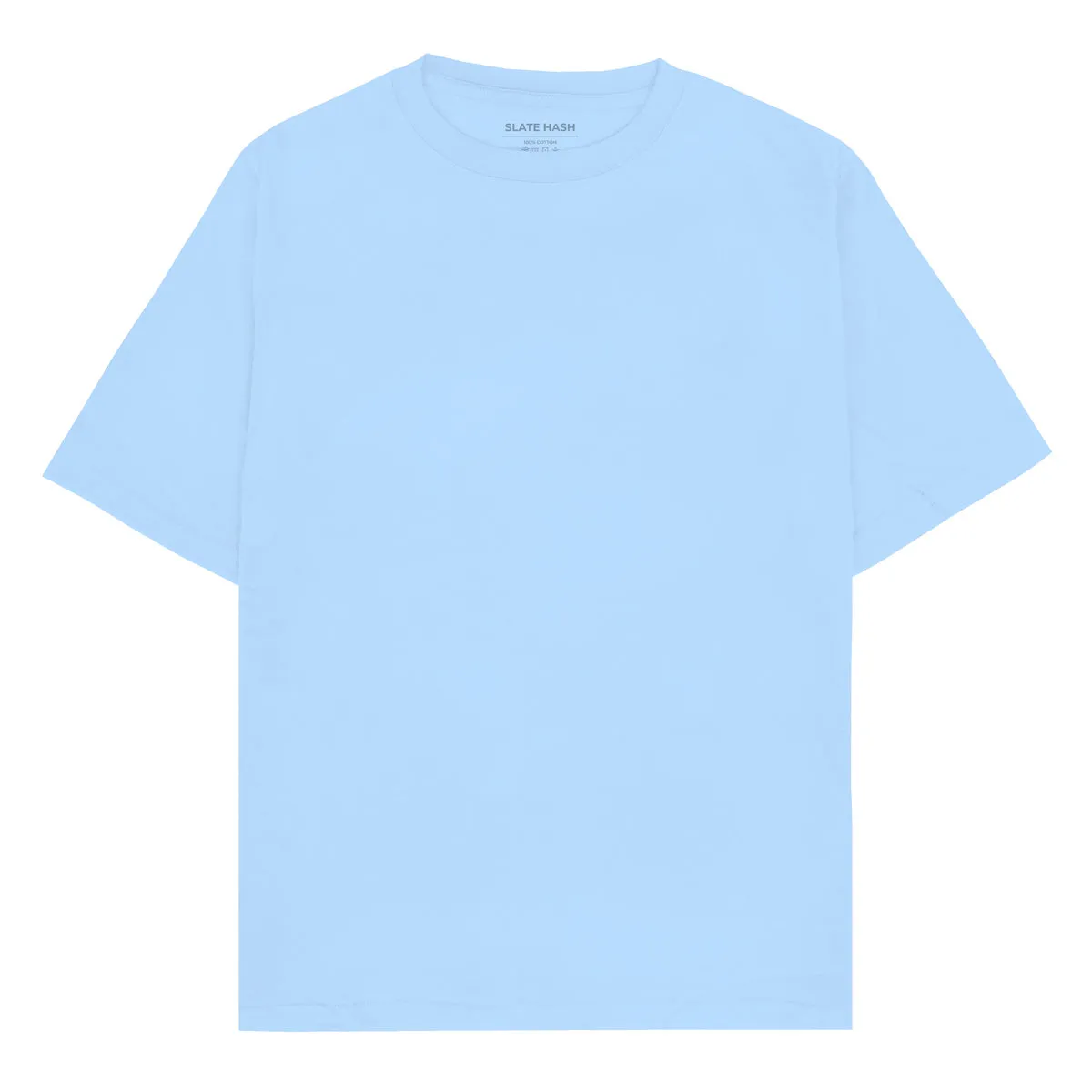 Baby Blue Plain Oversized T-shirt