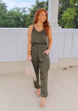 Bella Olive Jumpsuit