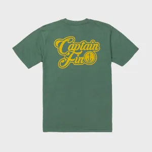 Captain Fin Men's Oh Yeah Logo T-Shirt - Cilantro Green