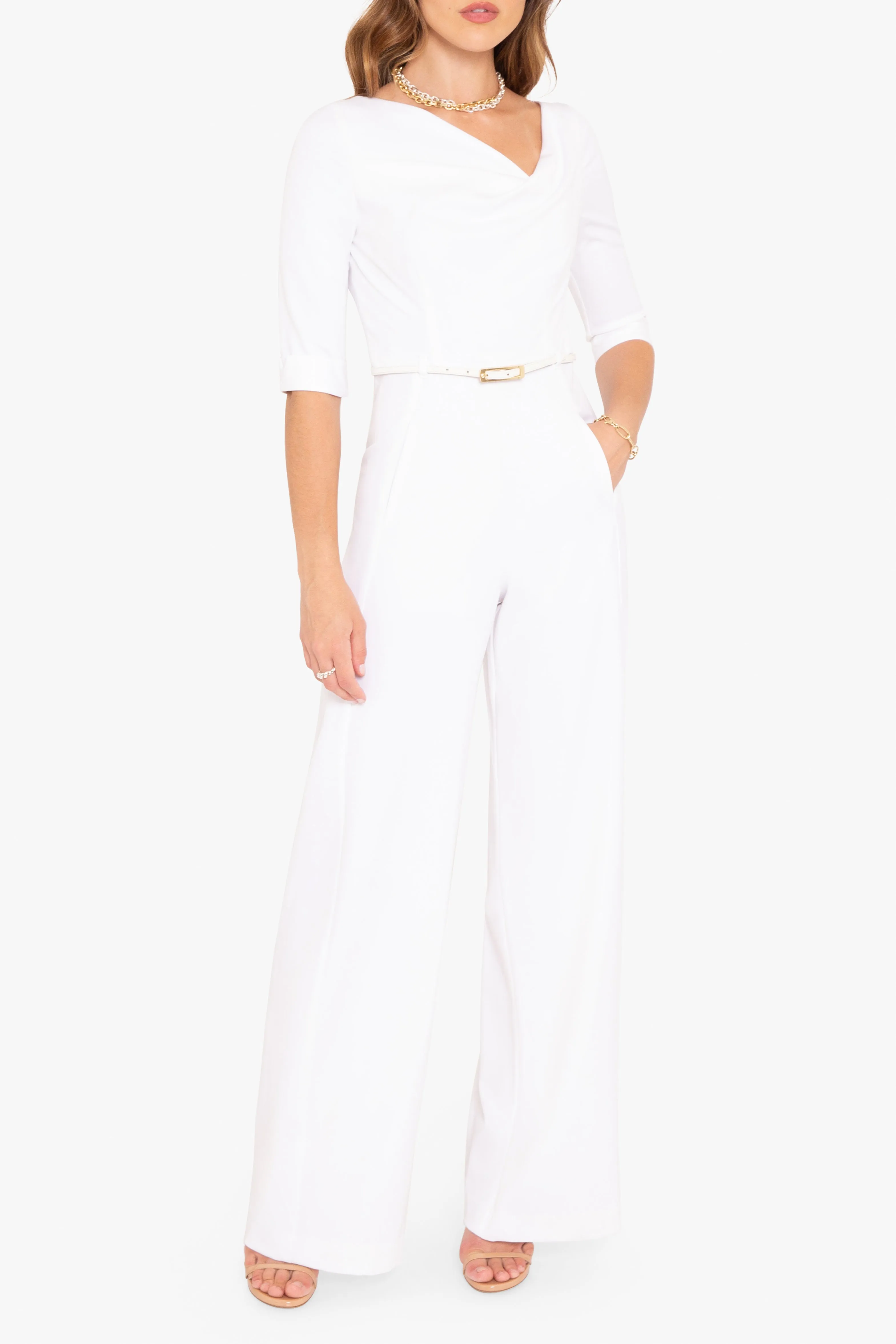 Classic 3/4 Sleeve Jackie O Jumpsuit