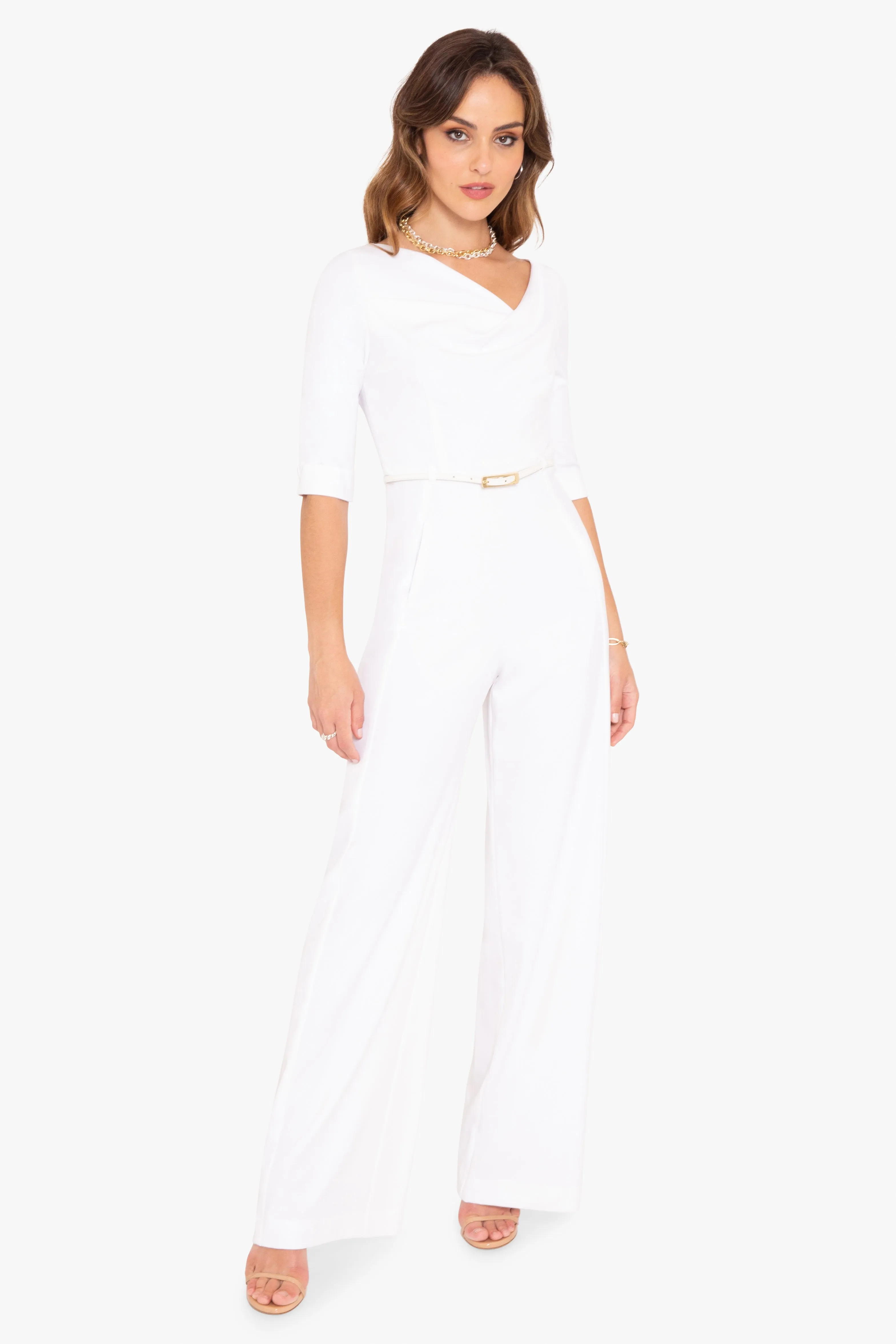 Classic 3/4 Sleeve Jackie O Jumpsuit