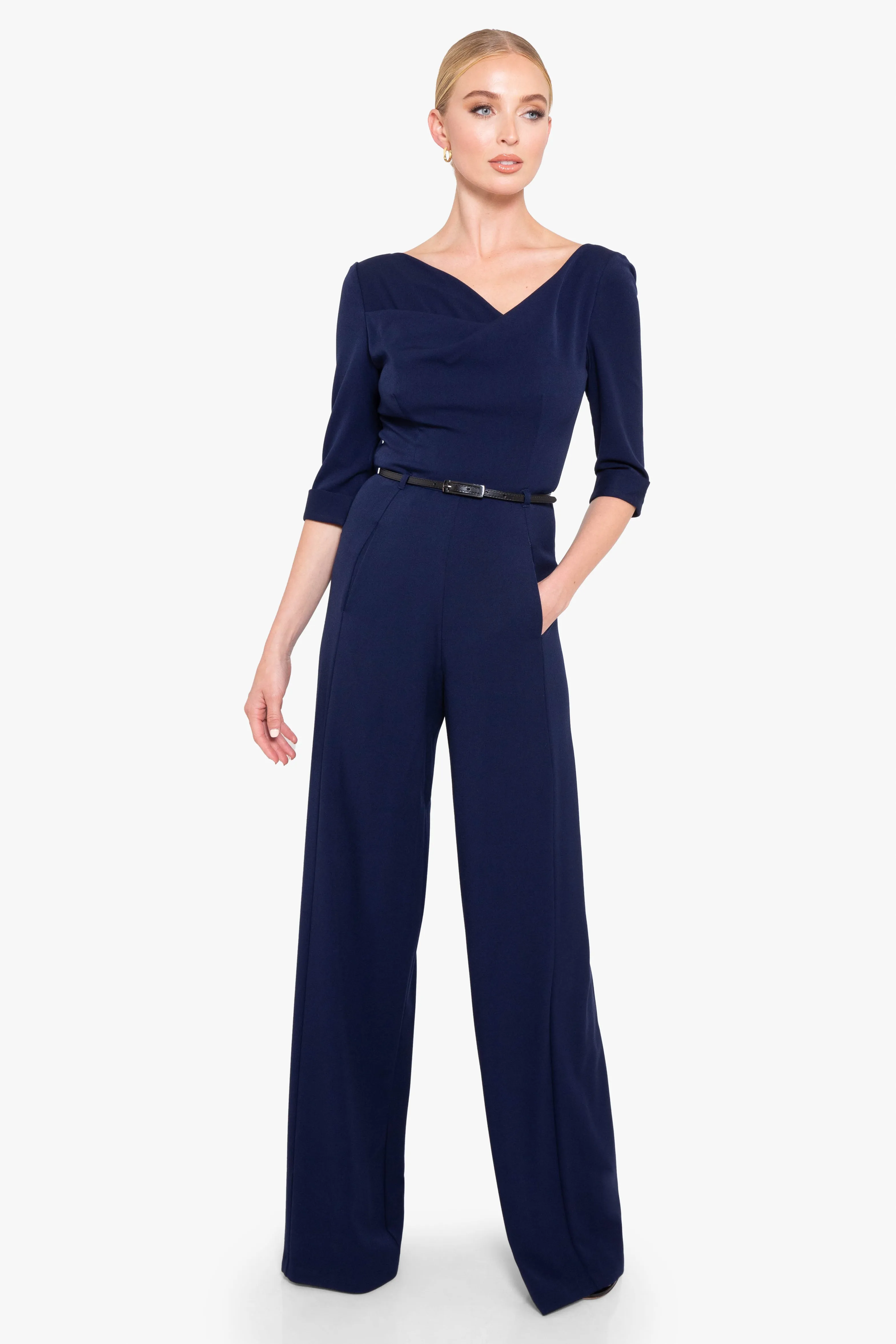 Classic 3/4 Sleeve Jackie O Jumpsuit