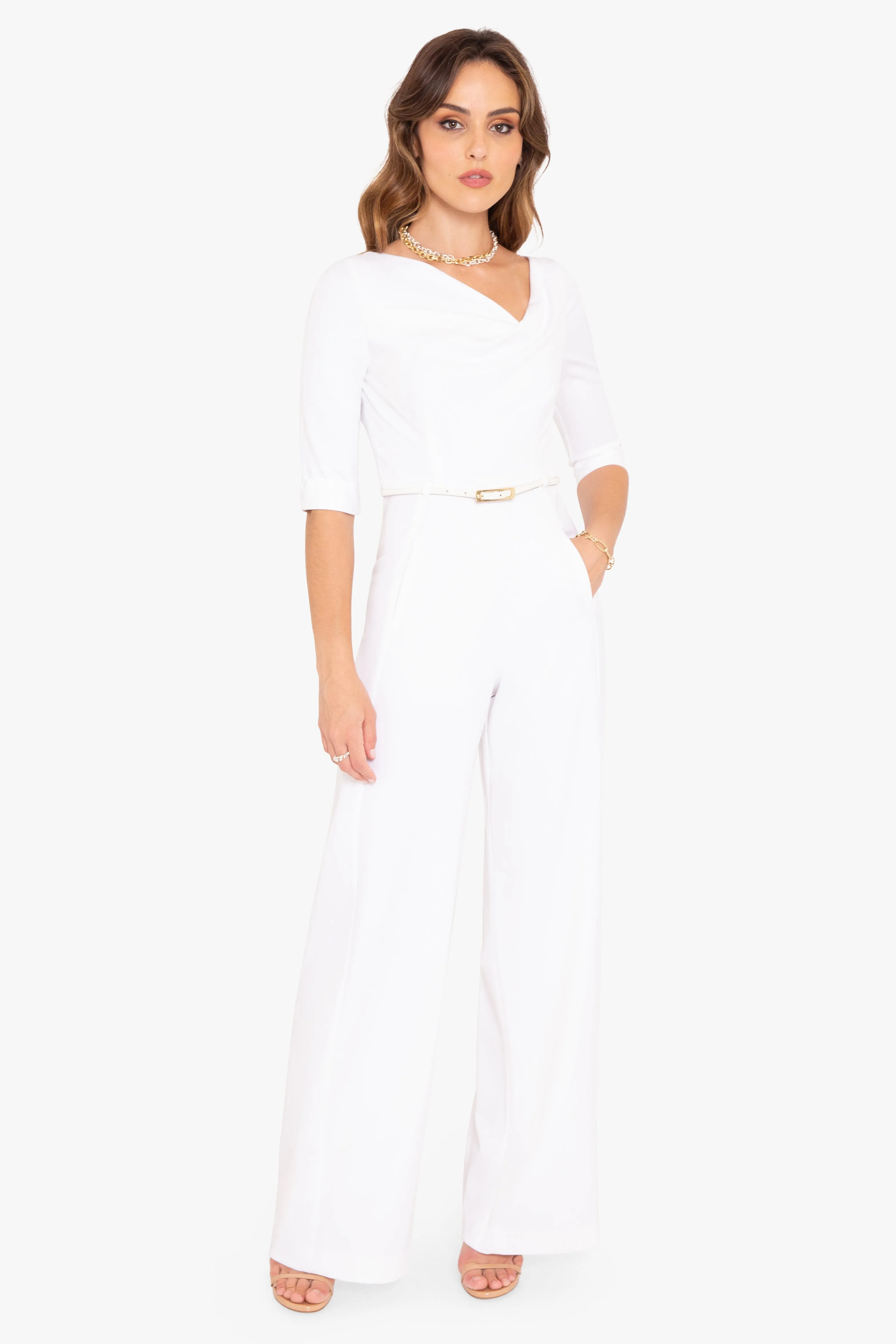 Classic 3/4 Sleeve Jackie O Jumpsuit