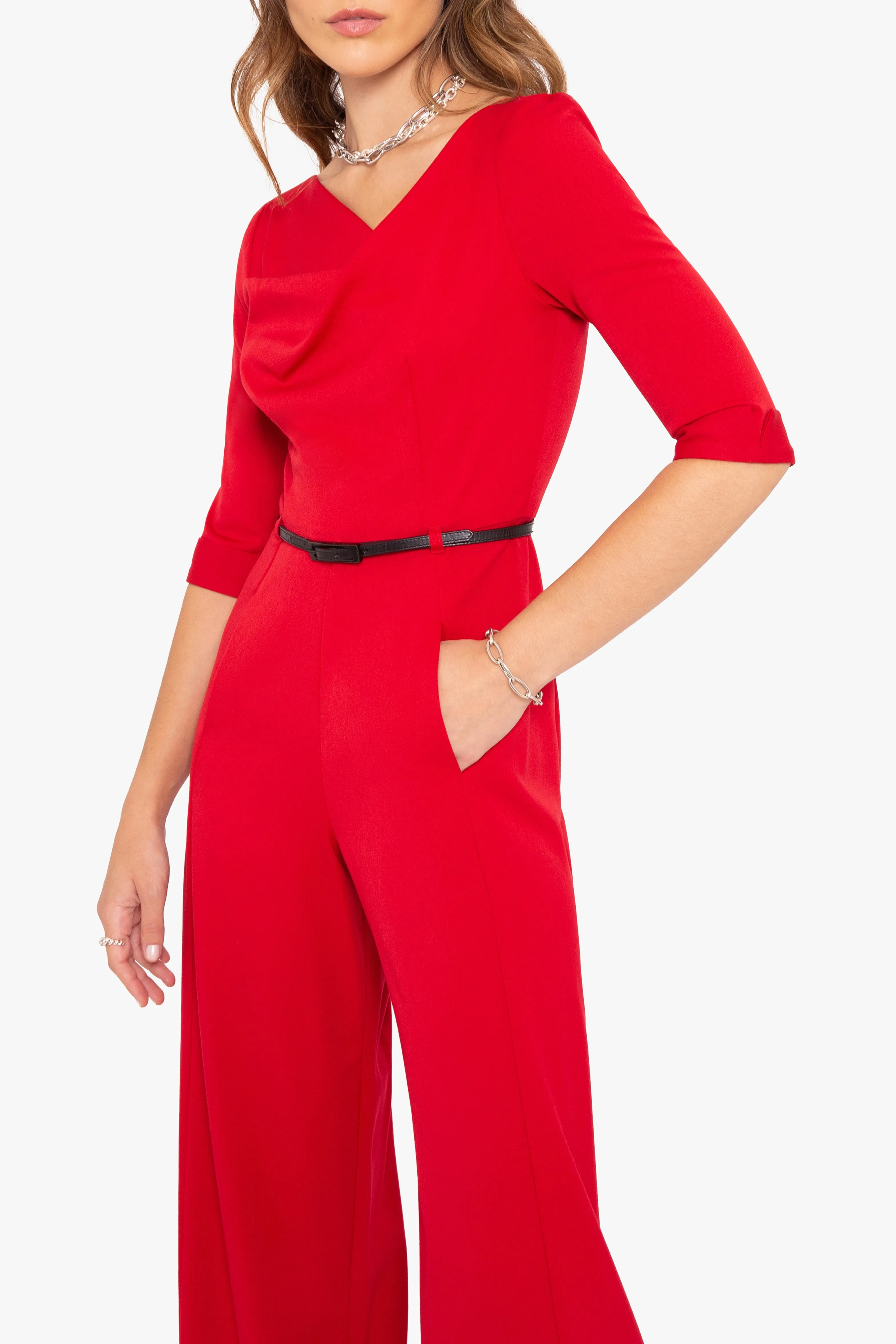 Classic 3/4 Sleeve Jackie O Jumpsuit