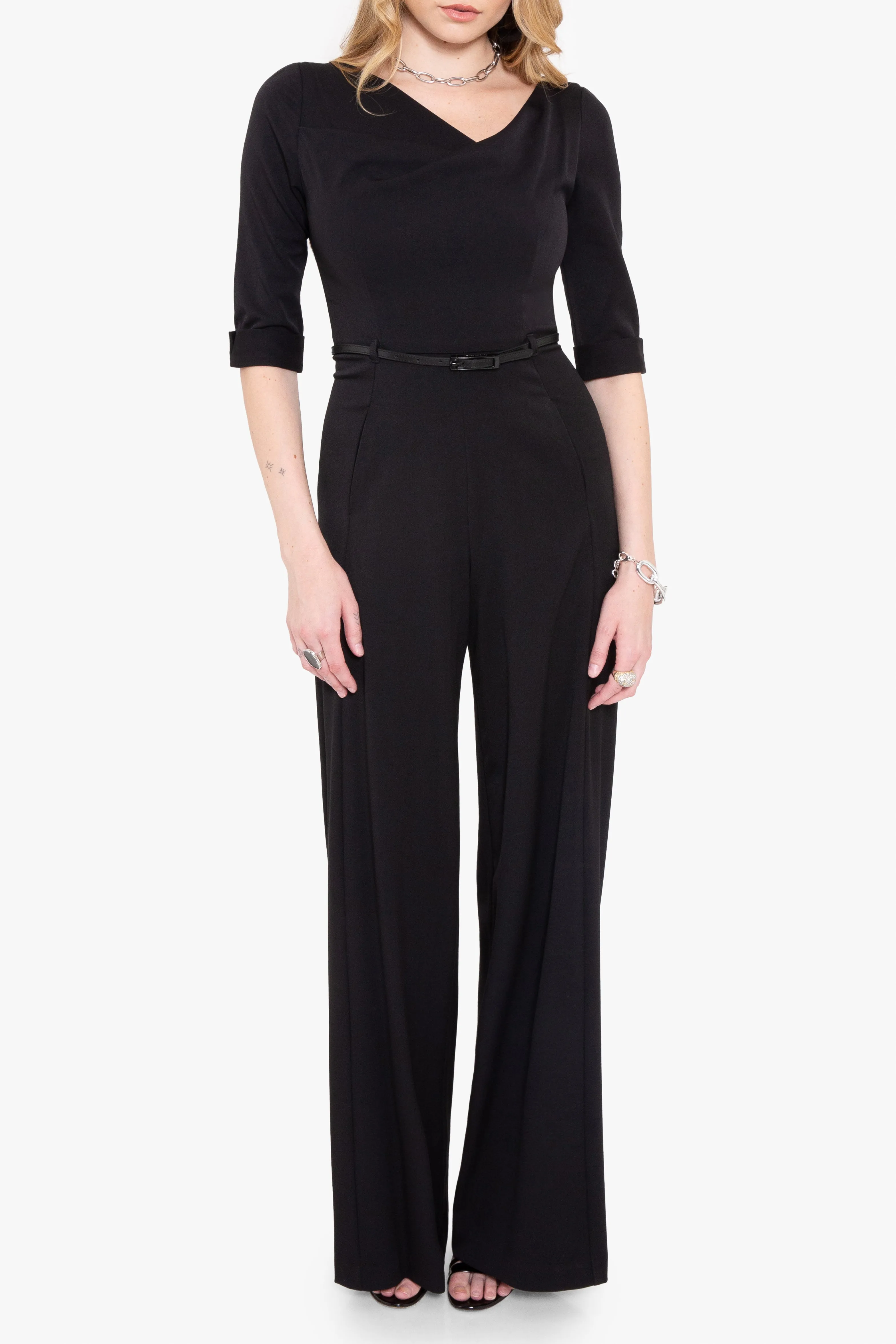 Classic 3/4 Sleeve Jackie O Jumpsuit