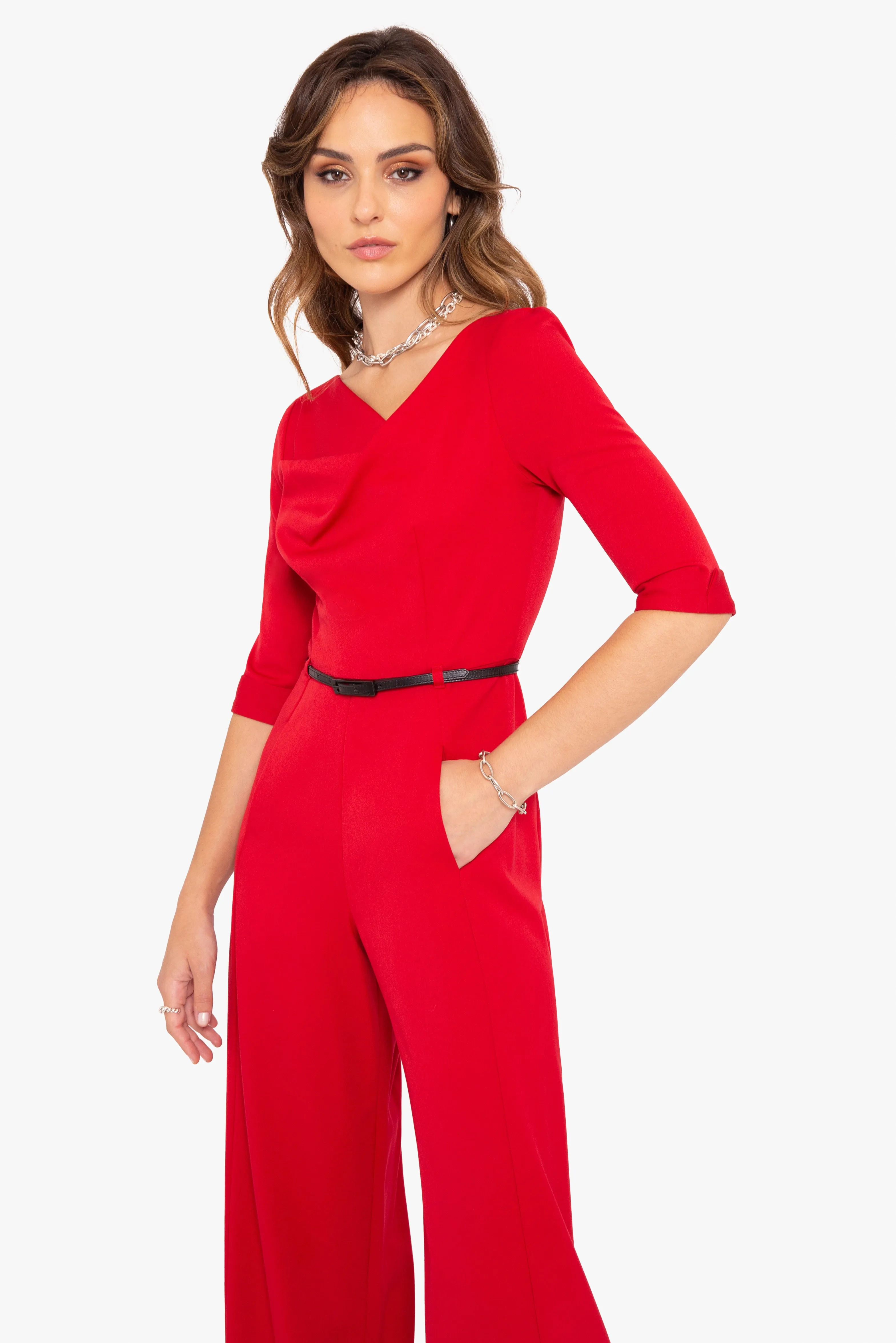 Classic 3/4 Sleeve Jackie O Jumpsuit