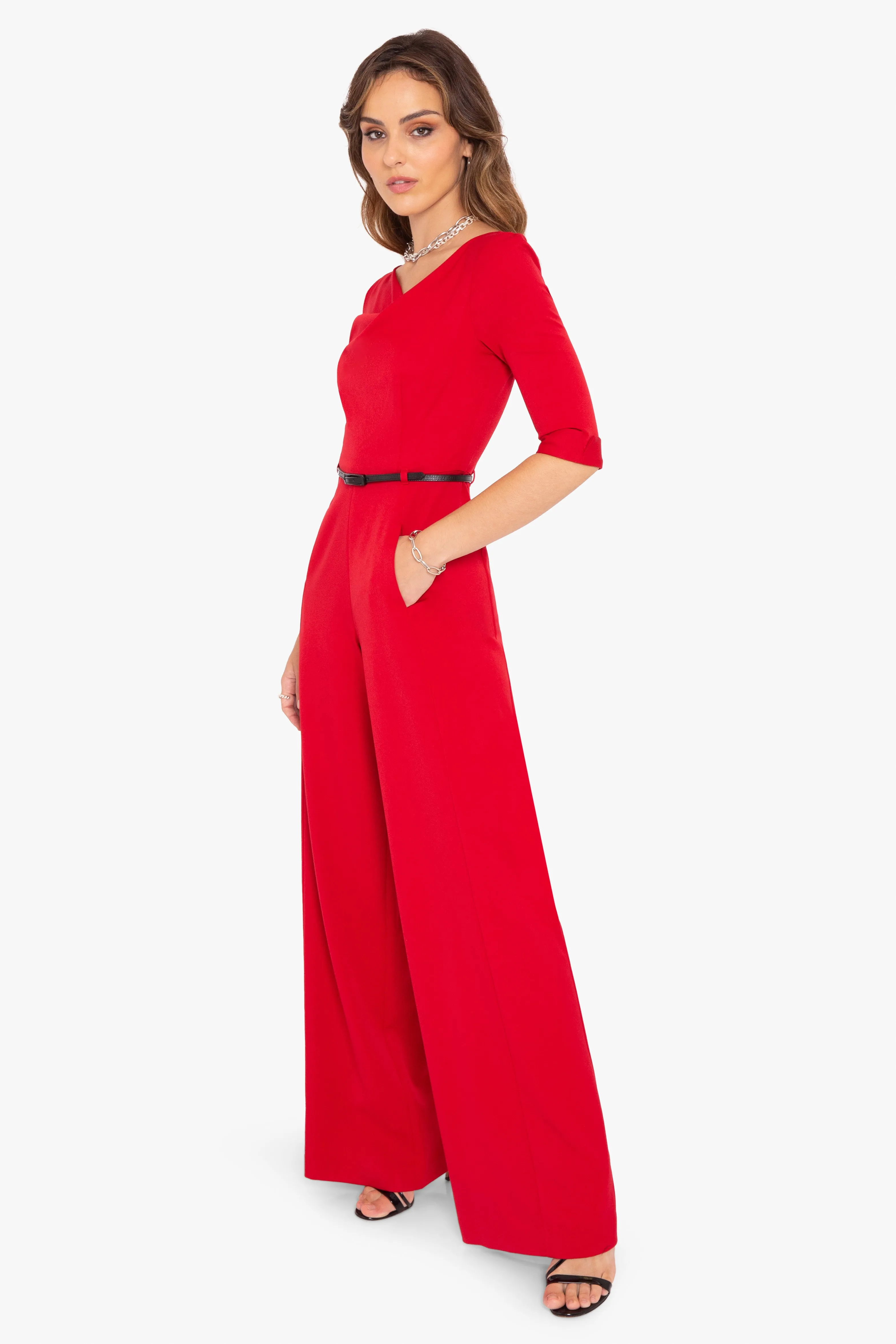 Classic 3/4 Sleeve Jackie O Jumpsuit