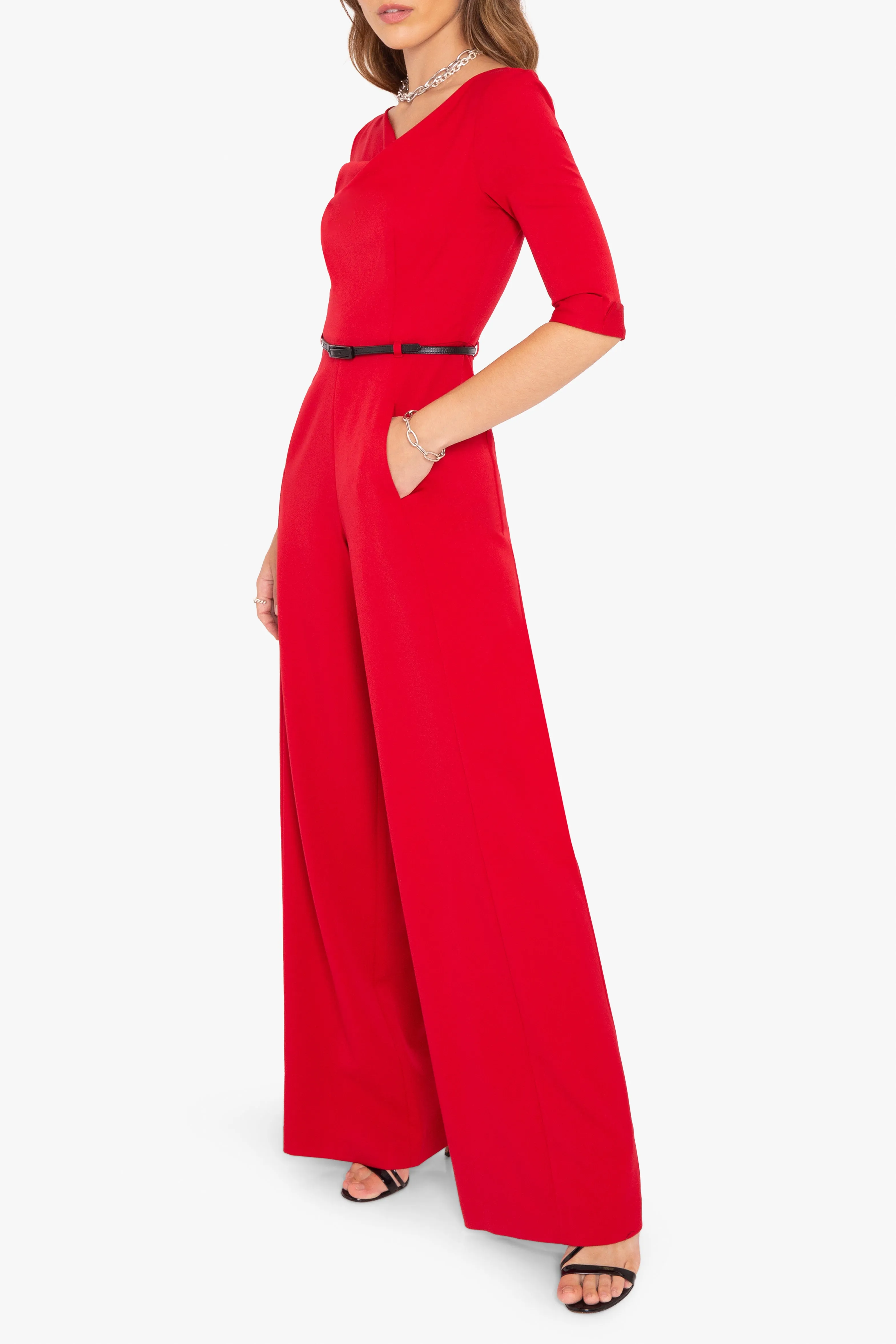 Classic 3/4 Sleeve Jackie O Jumpsuit