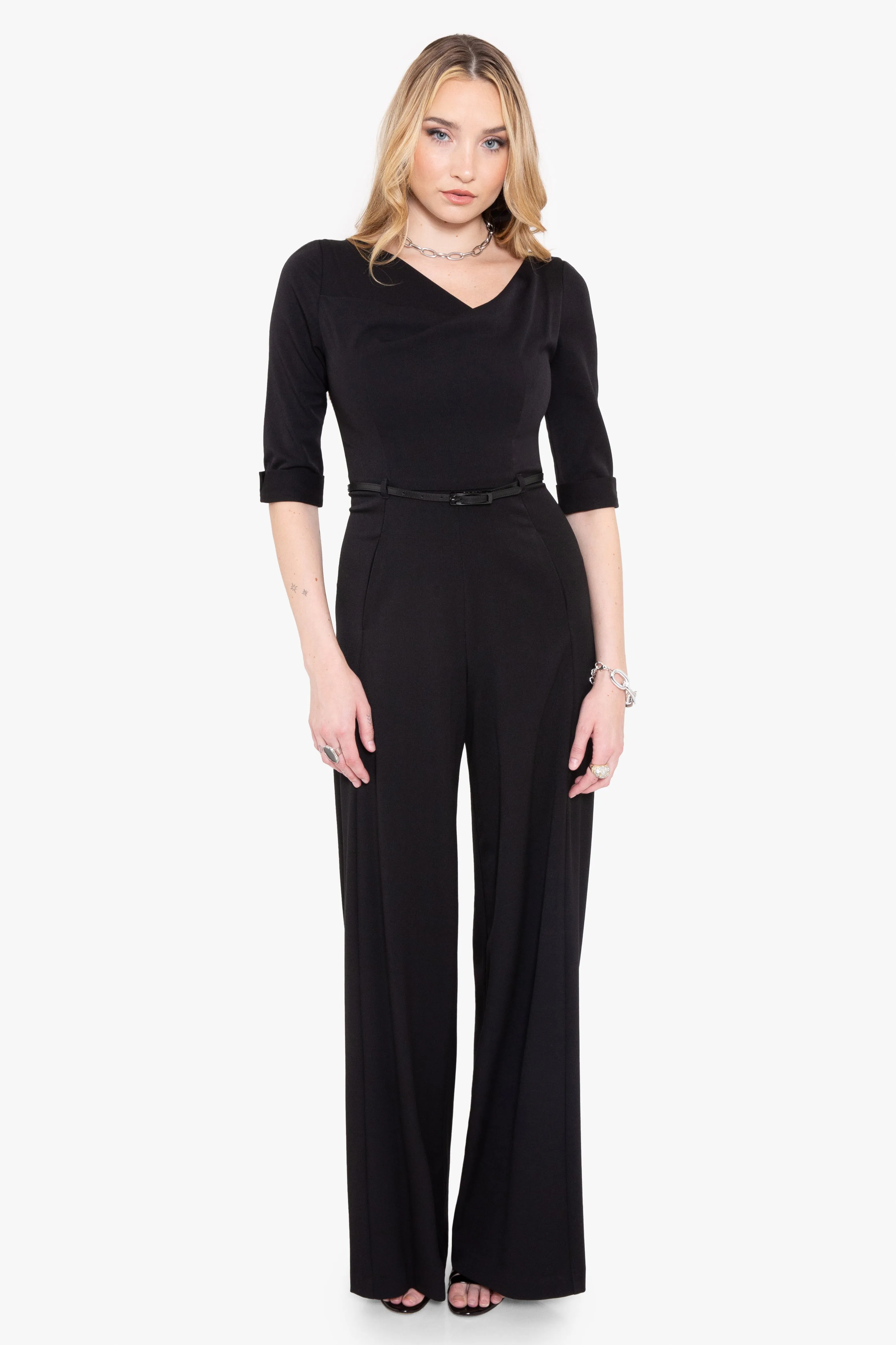 Classic 3/4 Sleeve Jackie O Jumpsuit