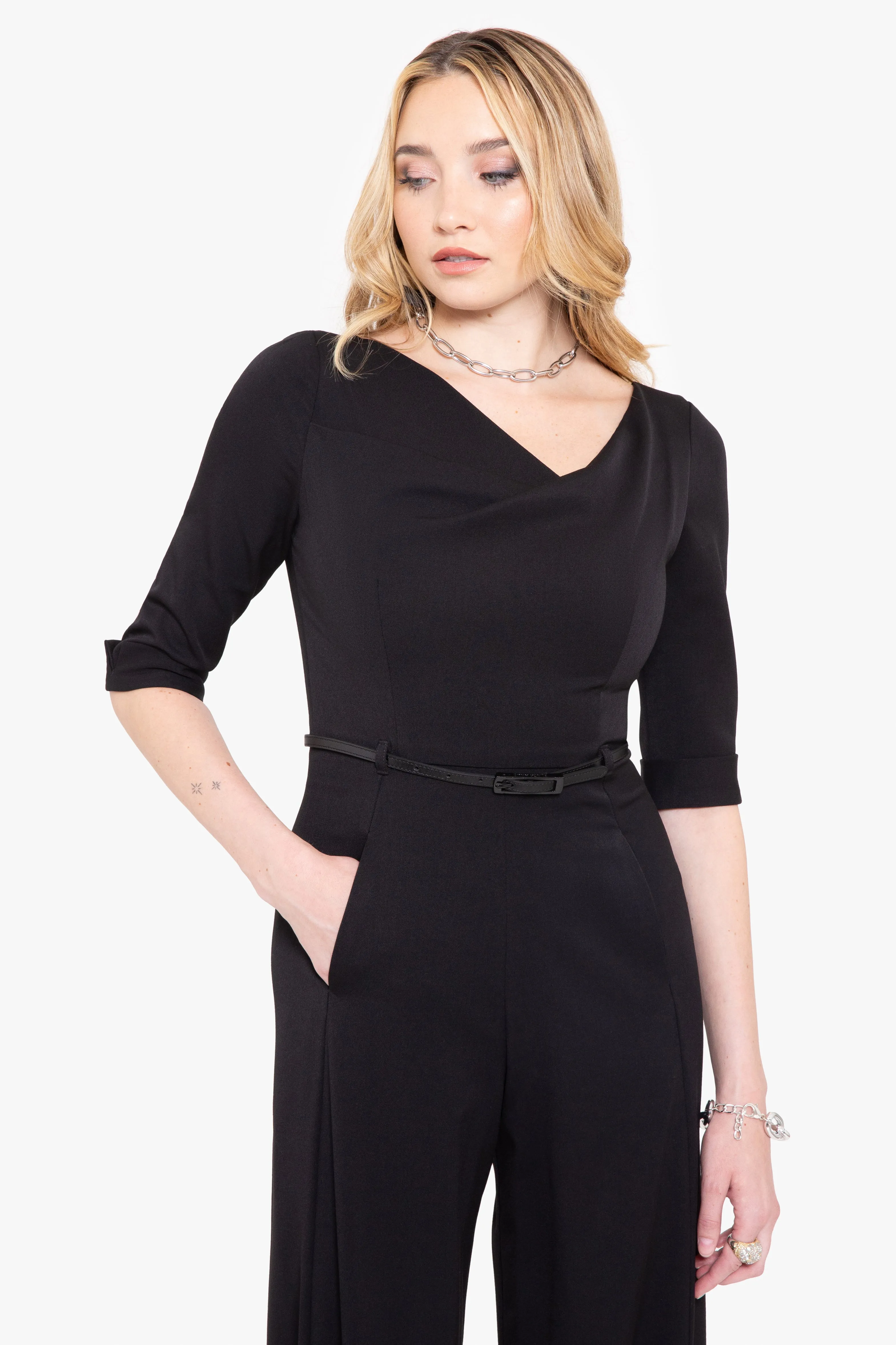 Classic 3/4 Sleeve Jackie O Jumpsuit