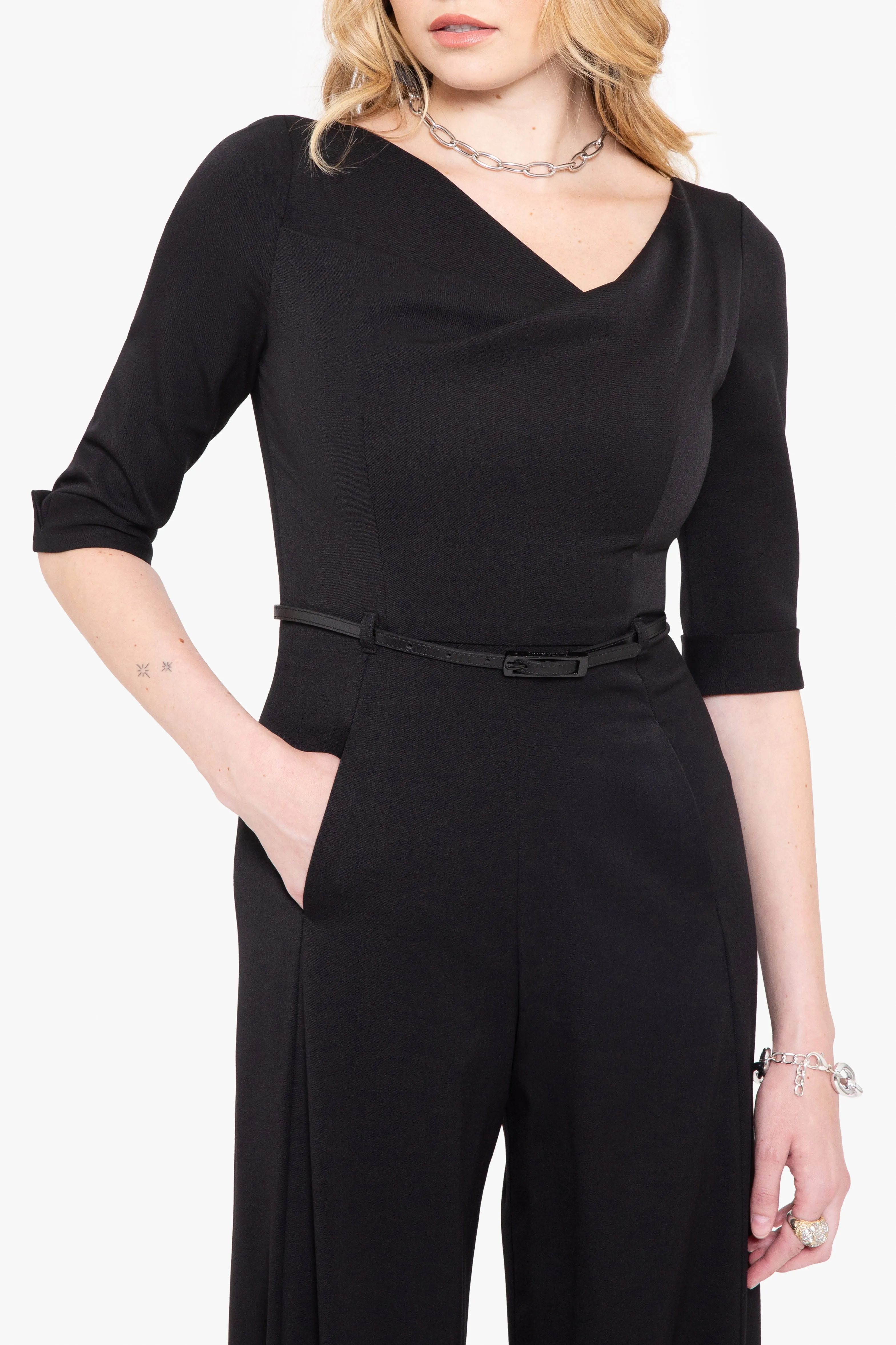 Classic 3/4 Sleeve Jackie O Jumpsuit