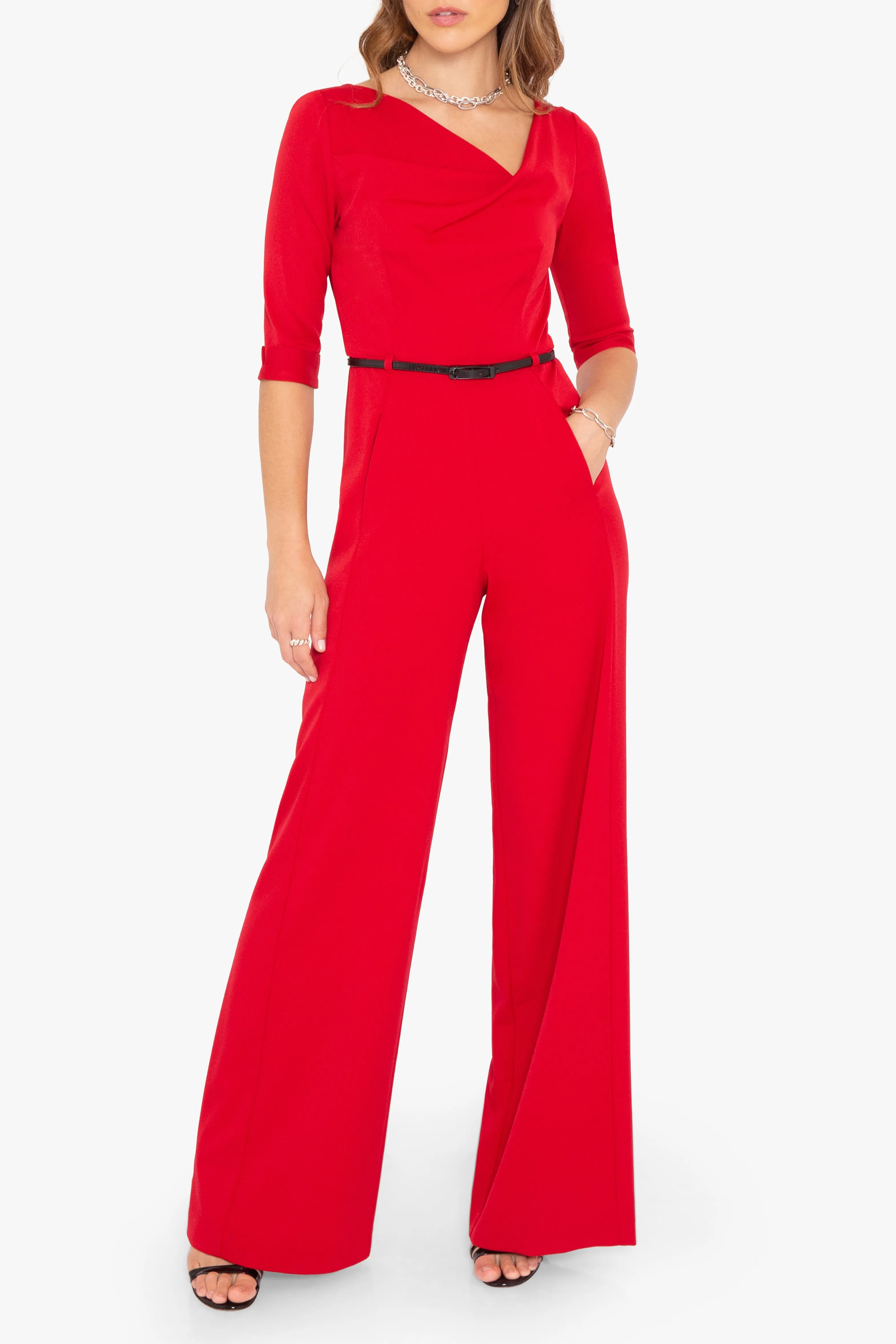 Classic 3/4 Sleeve Jackie O Jumpsuit
