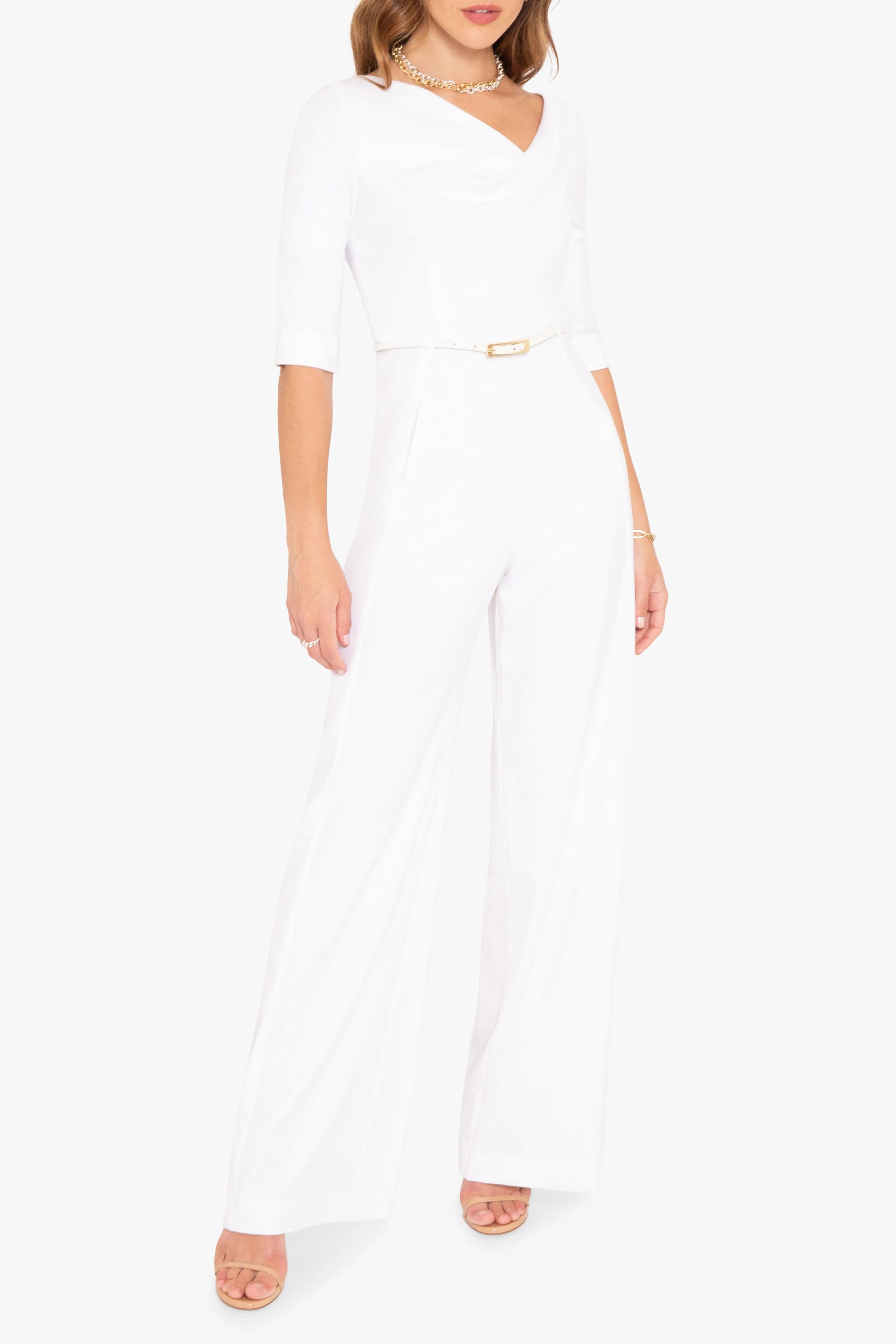 Classic 3/4 Sleeve Jackie O Jumpsuit