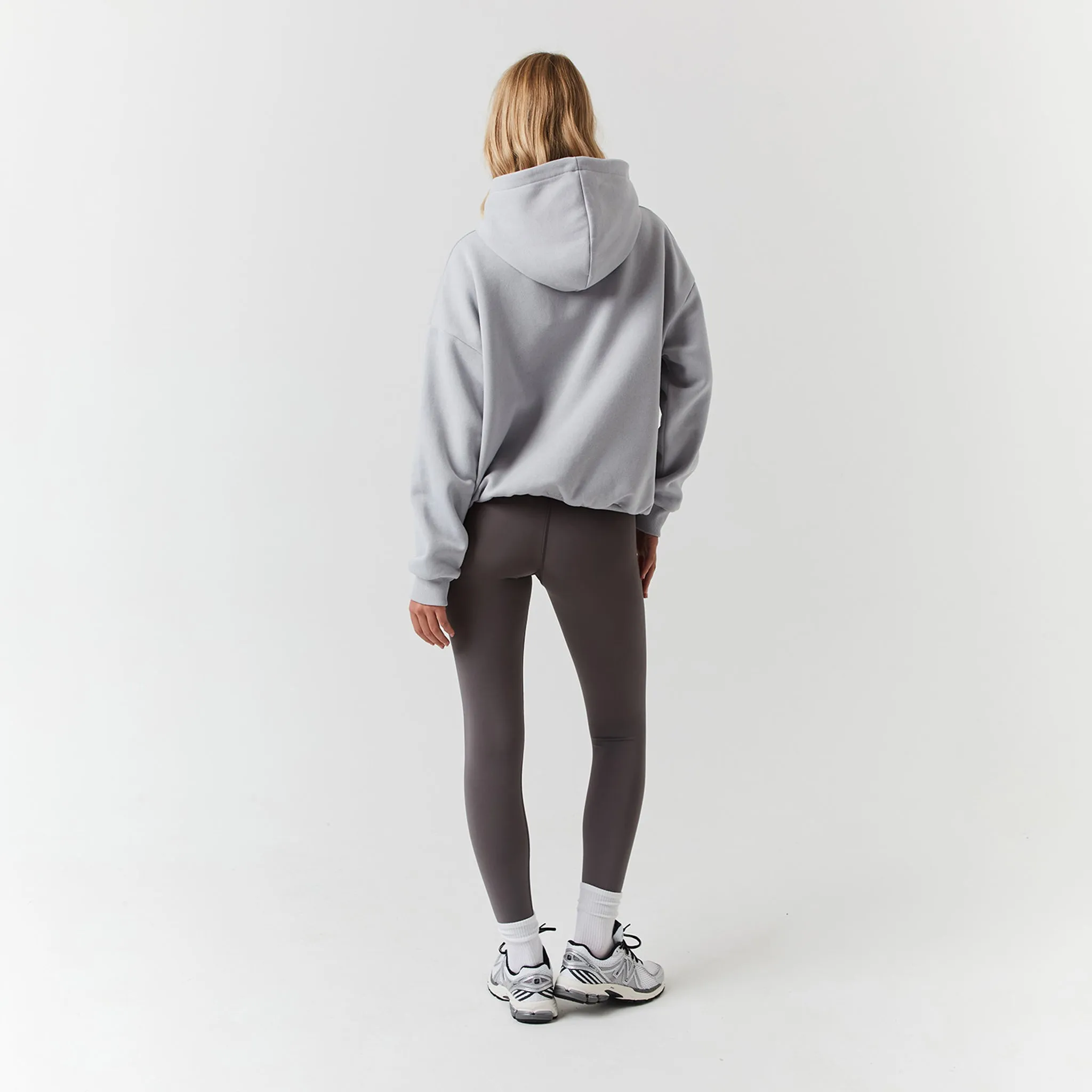 Embossed Varsity Hoodie | Ice Grey