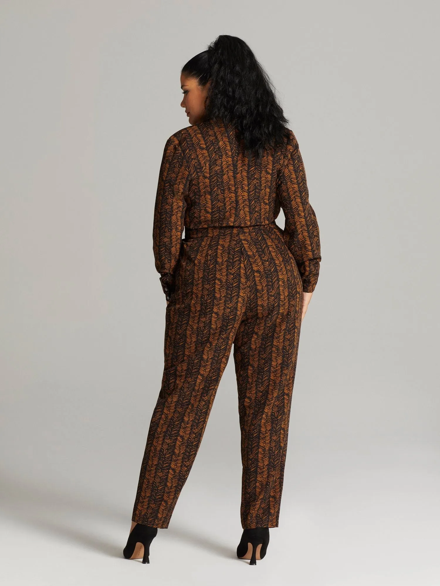 Fashion To Figure - Nouria Belted Tailored Jumpsuit