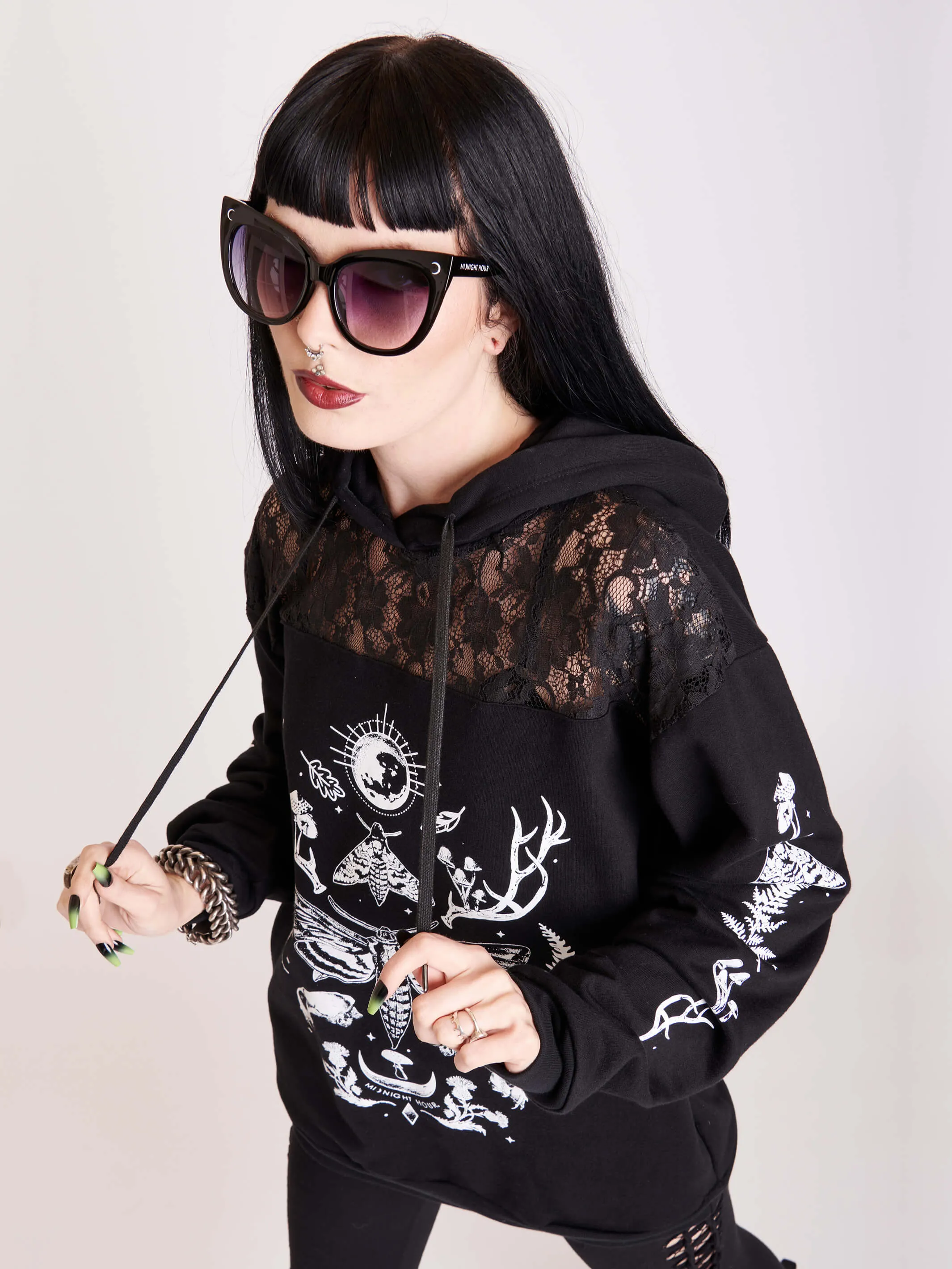 Forest Witch Lace Hoodie