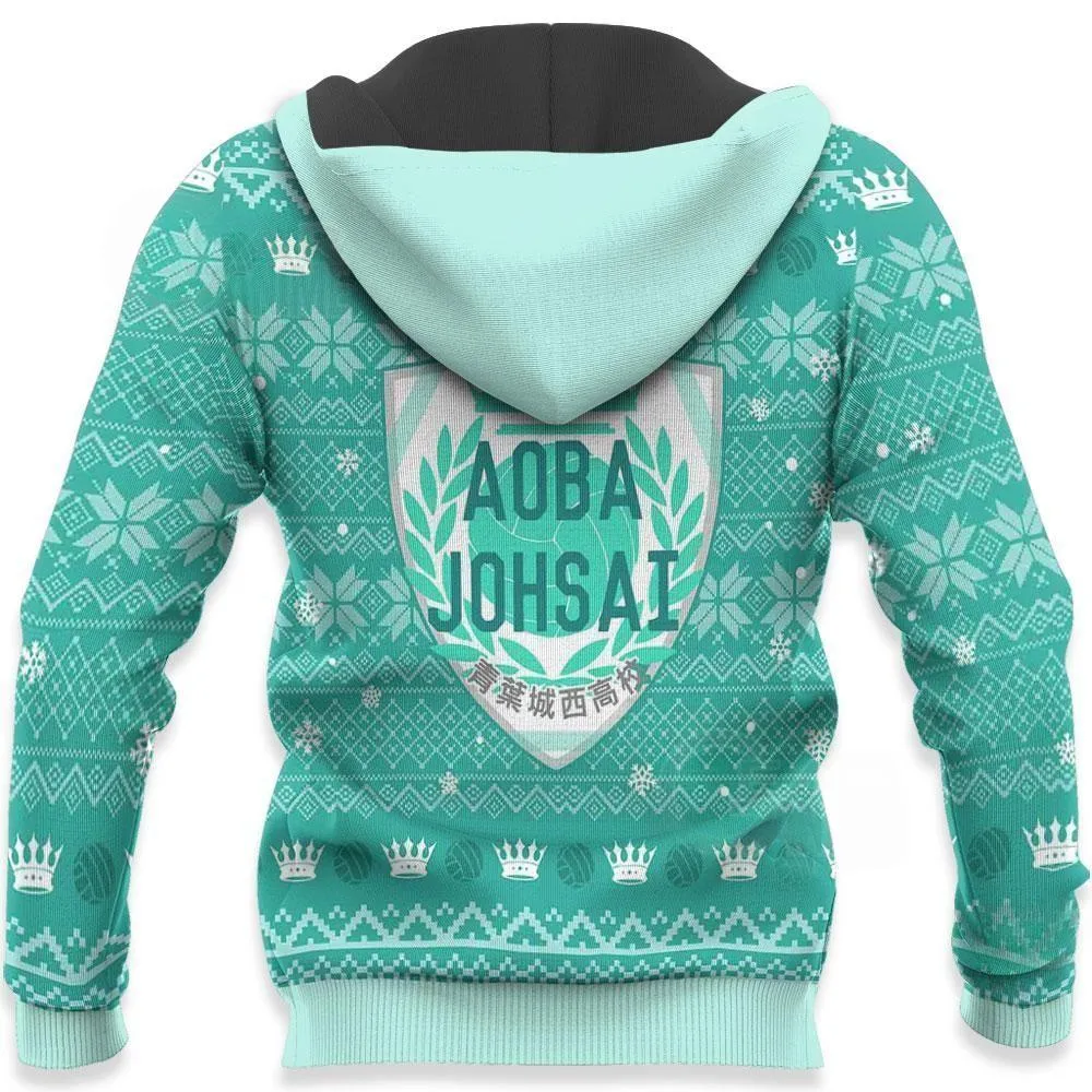 Giftngon - Aoba Johsai Ugly Christmas Sweater Haikyuu Anime Xmas Shirt For Kids