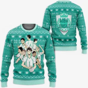 Giftngon - Aoba Johsai Ugly Christmas Sweater Haikyuu Anime Xmas Shirt For Kids