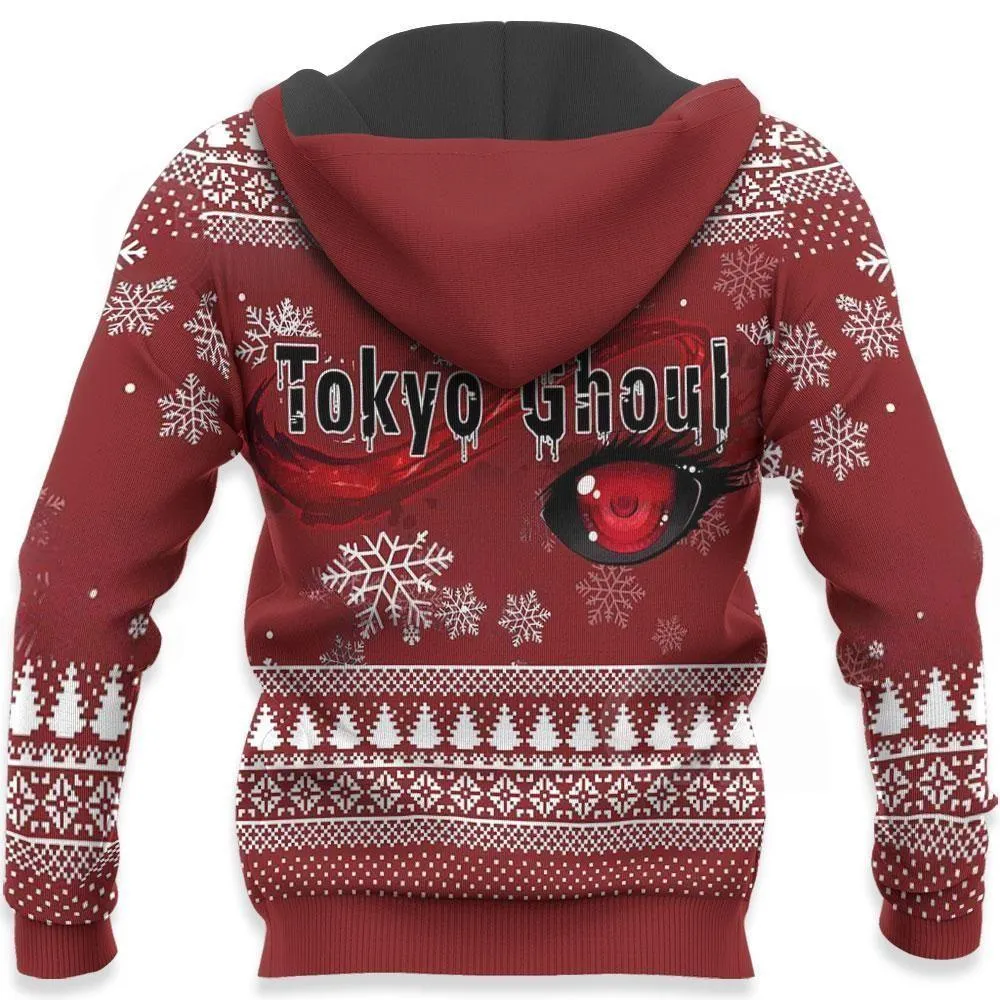 Giftngon - Ken Kaneki Cool Ugly Christmas Sweater Tokyo Ghoul Gift Idea For Kids
