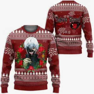 Giftngon - Ken Kaneki Cool Ugly Christmas Sweater Tokyo Ghoul Gift Idea For Kids