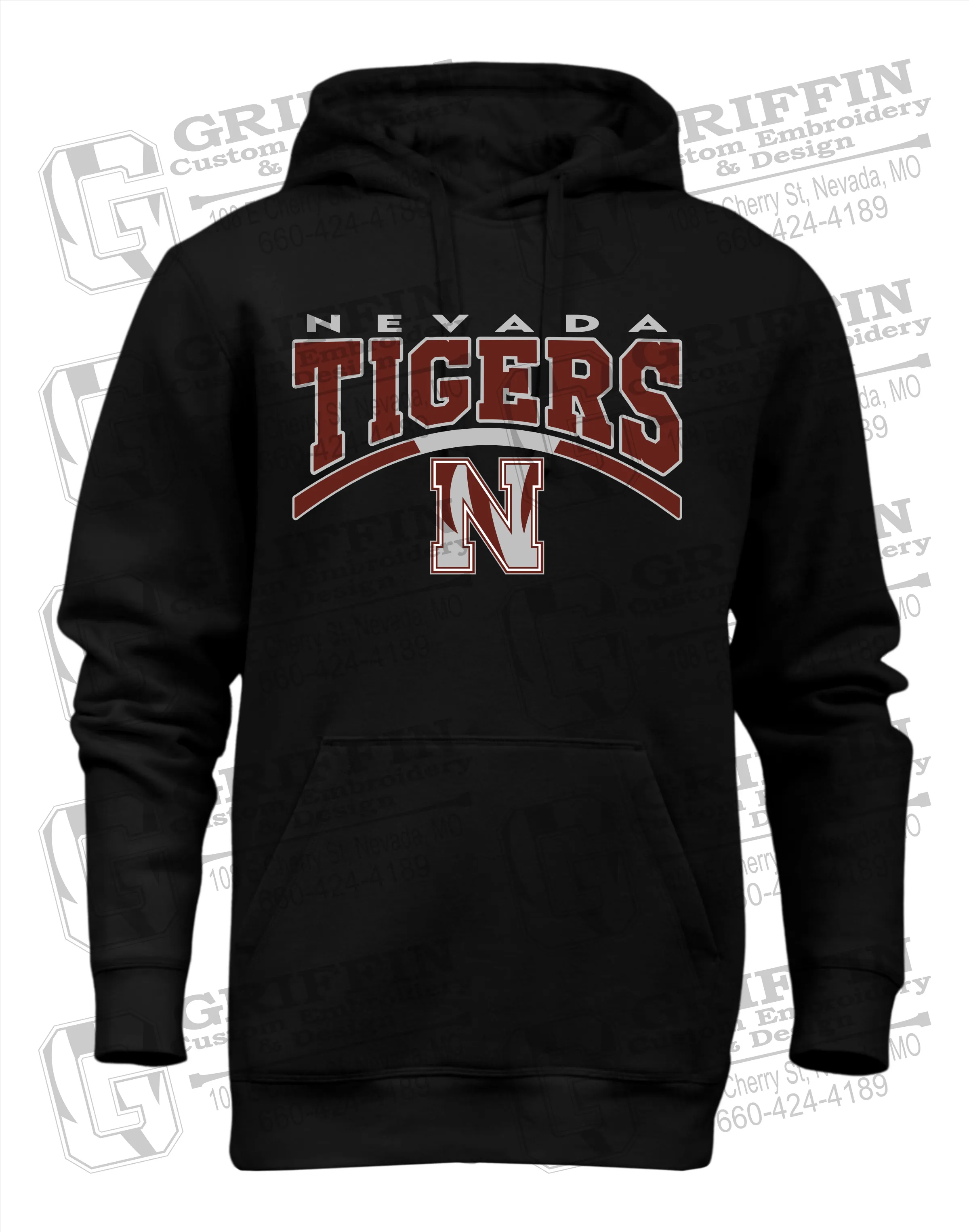 Heavyweight Fleece Hoodie - Nevada Tigers 20-Q