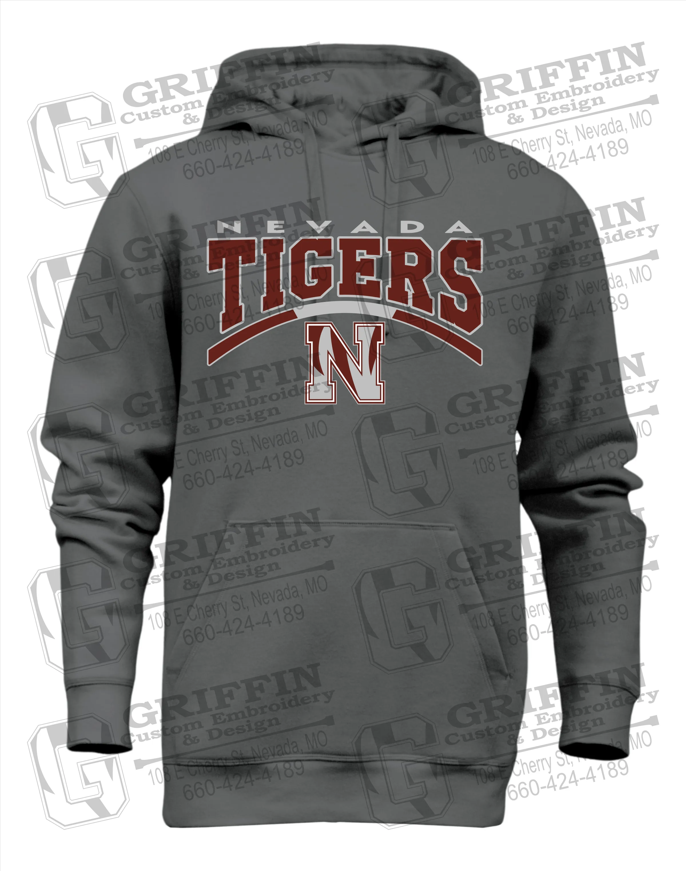 Heavyweight Fleece Hoodie - Nevada Tigers 20-Q