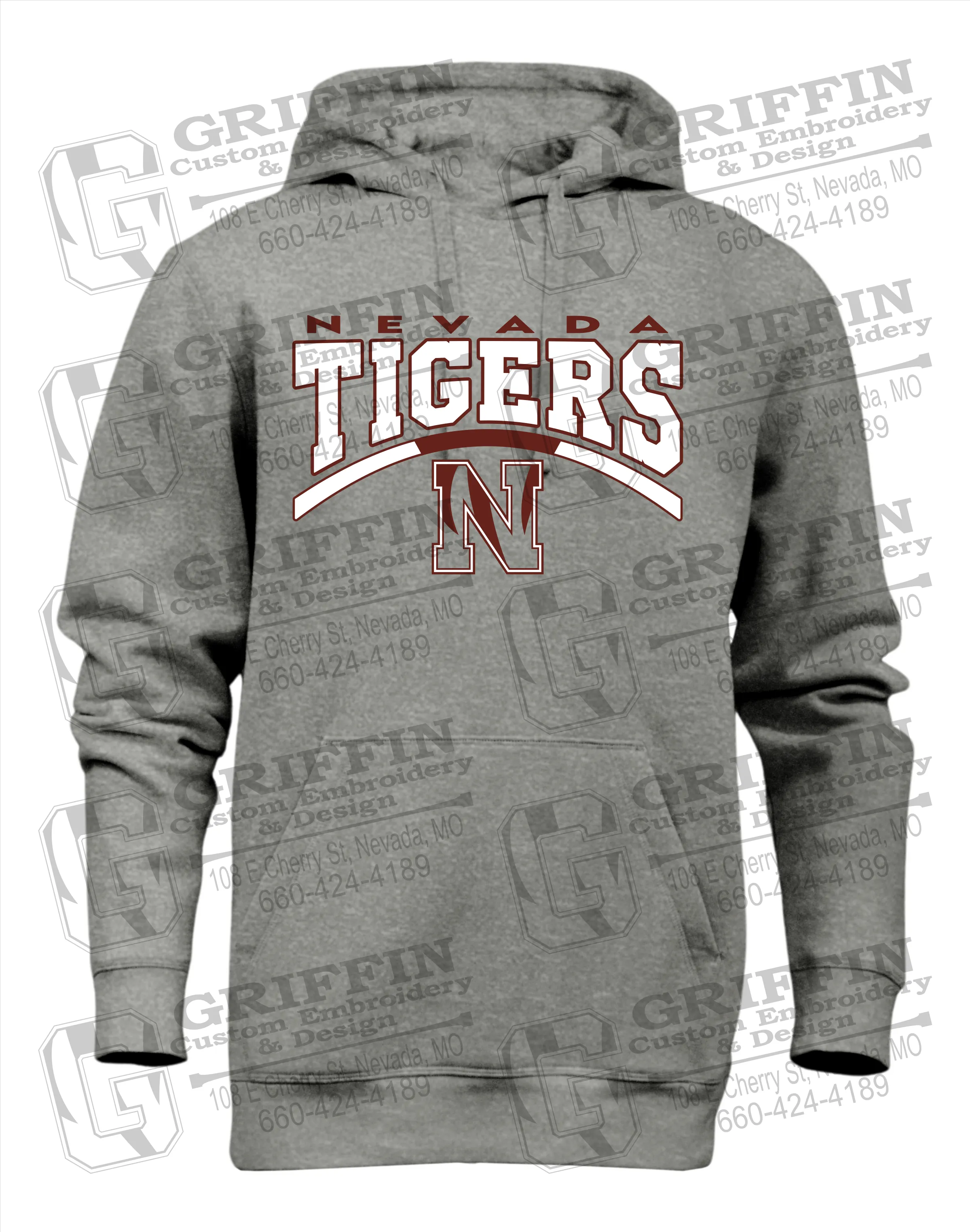 Heavyweight Fleece Hoodie - Nevada Tigers 20-Q