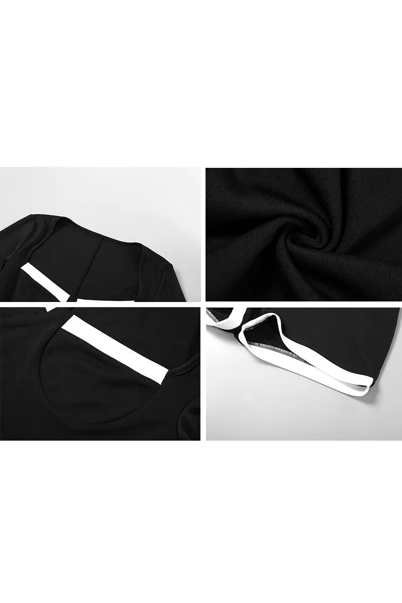 JI939 Deep U-Neck Romper