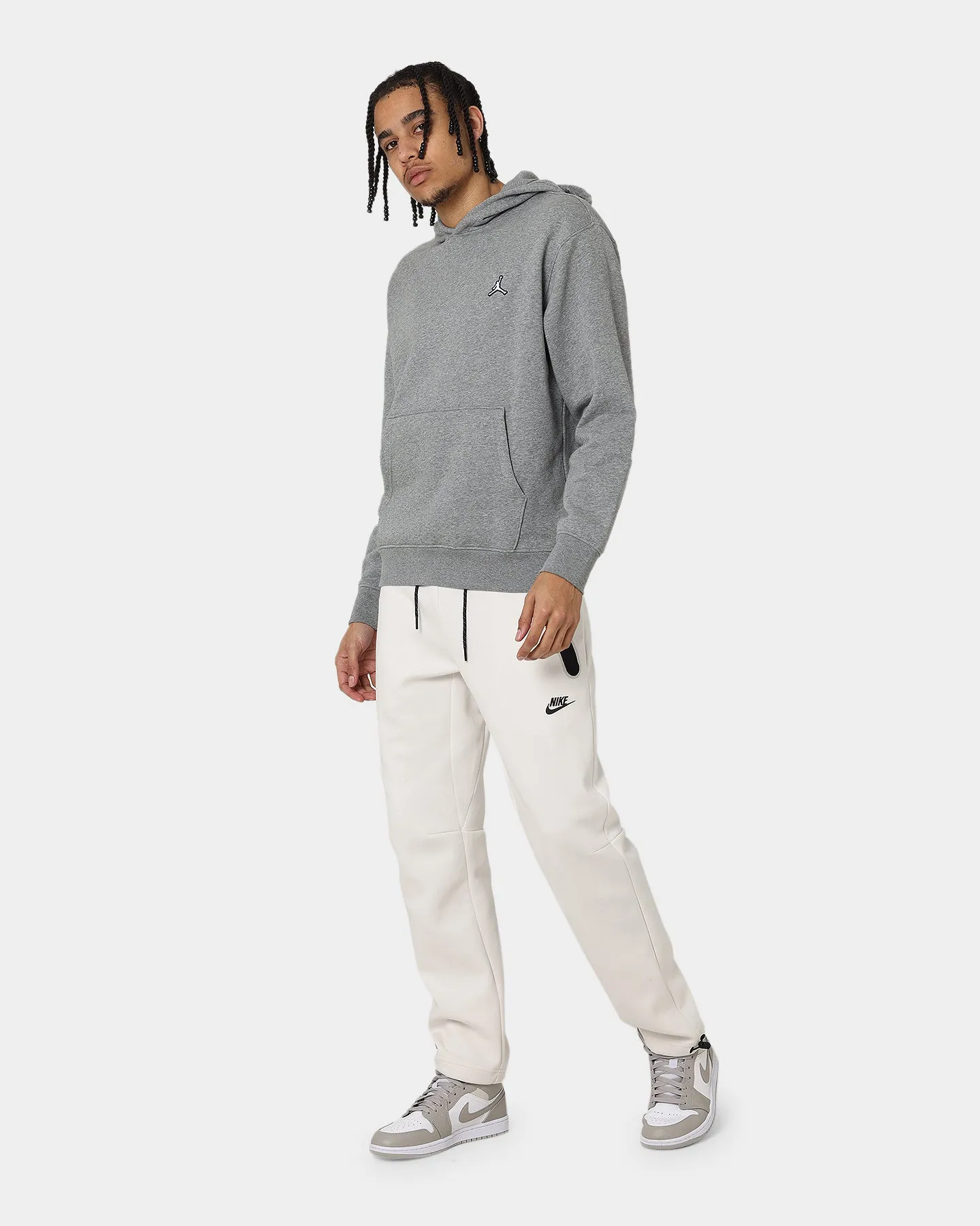 Jordan Essential Fleece Pull Over Hoodie Carbon Heather