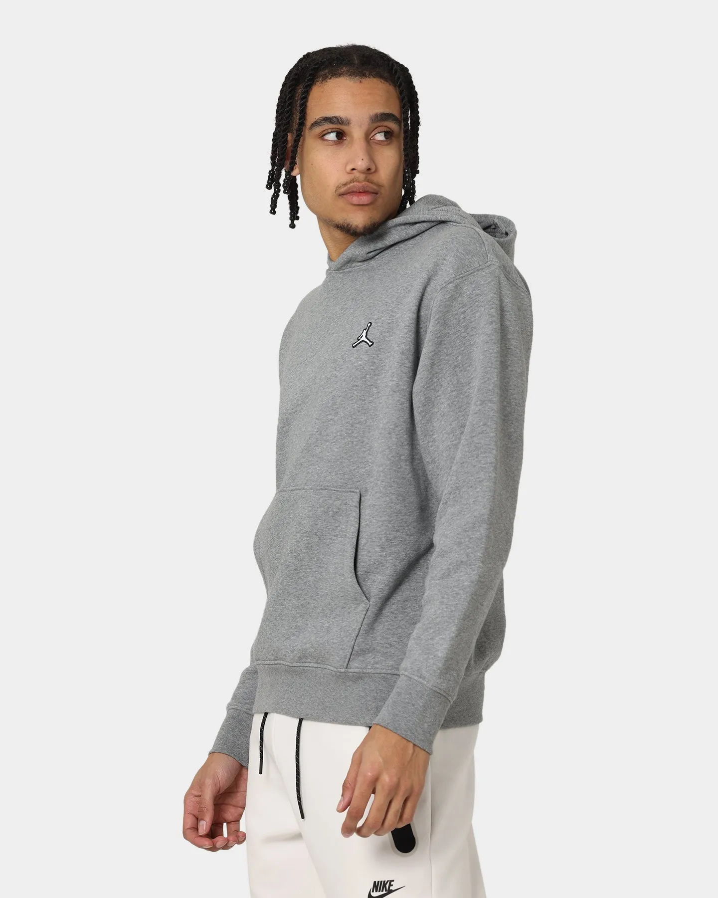 Jordan Essential Fleece Pull Over Hoodie Carbon Heather