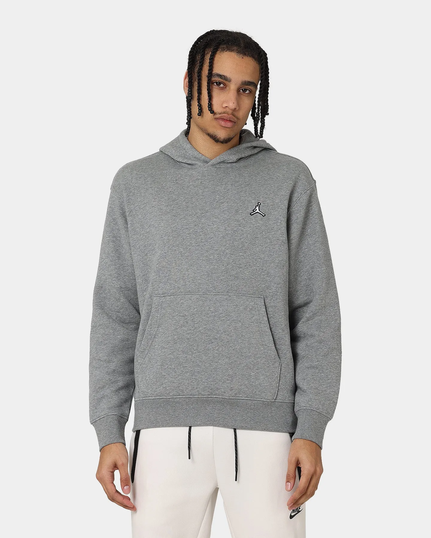 Jordan Essential Fleece Pull Over Hoodie Carbon Heather
