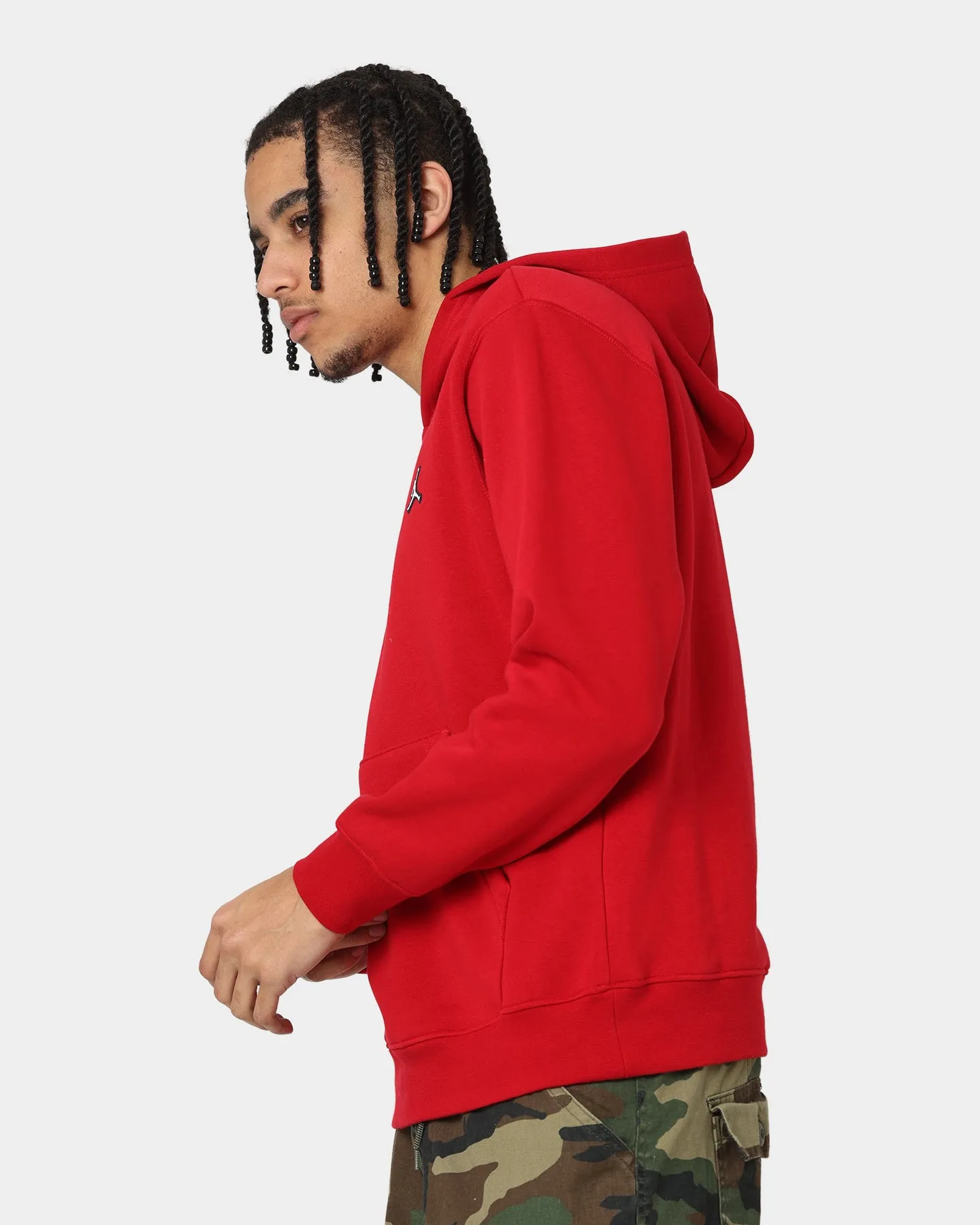 Jordan Essential Fleece Pull Over Hoodie Gym Red