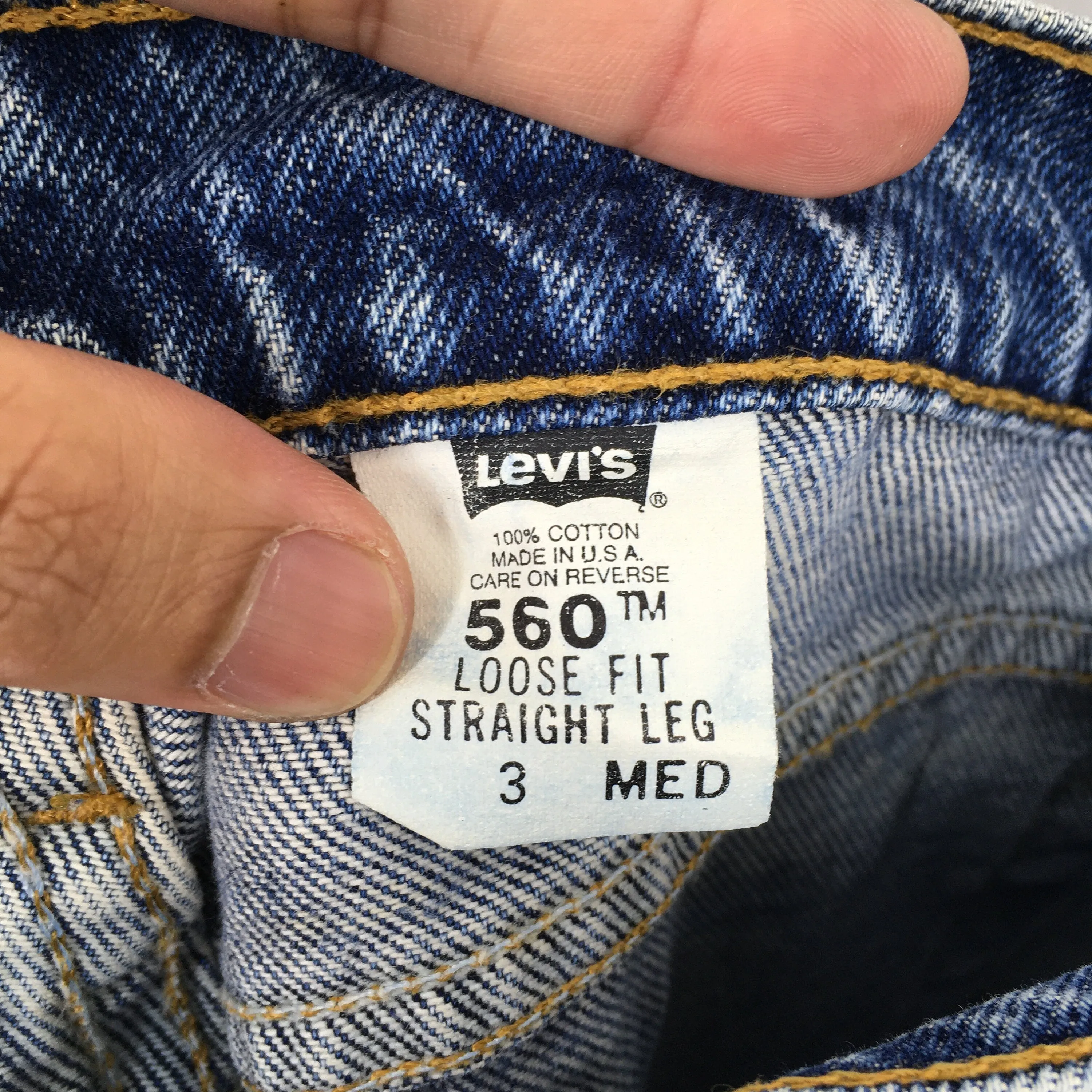 Levi's 560 Relaxed Fit Jeans Blue Jeans Size 26x32