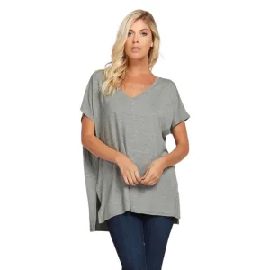 Loose Fit V-Neck Tee
