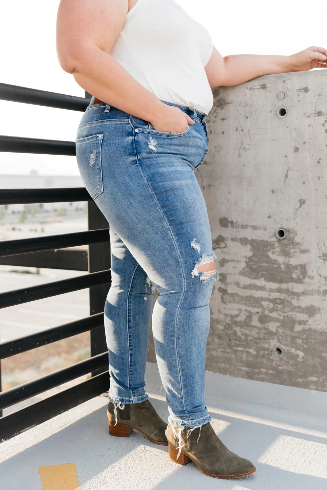 Memphis Button Fly Boyfriend Jeans