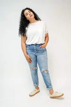 Memphis Button Fly Boyfriend Jeans