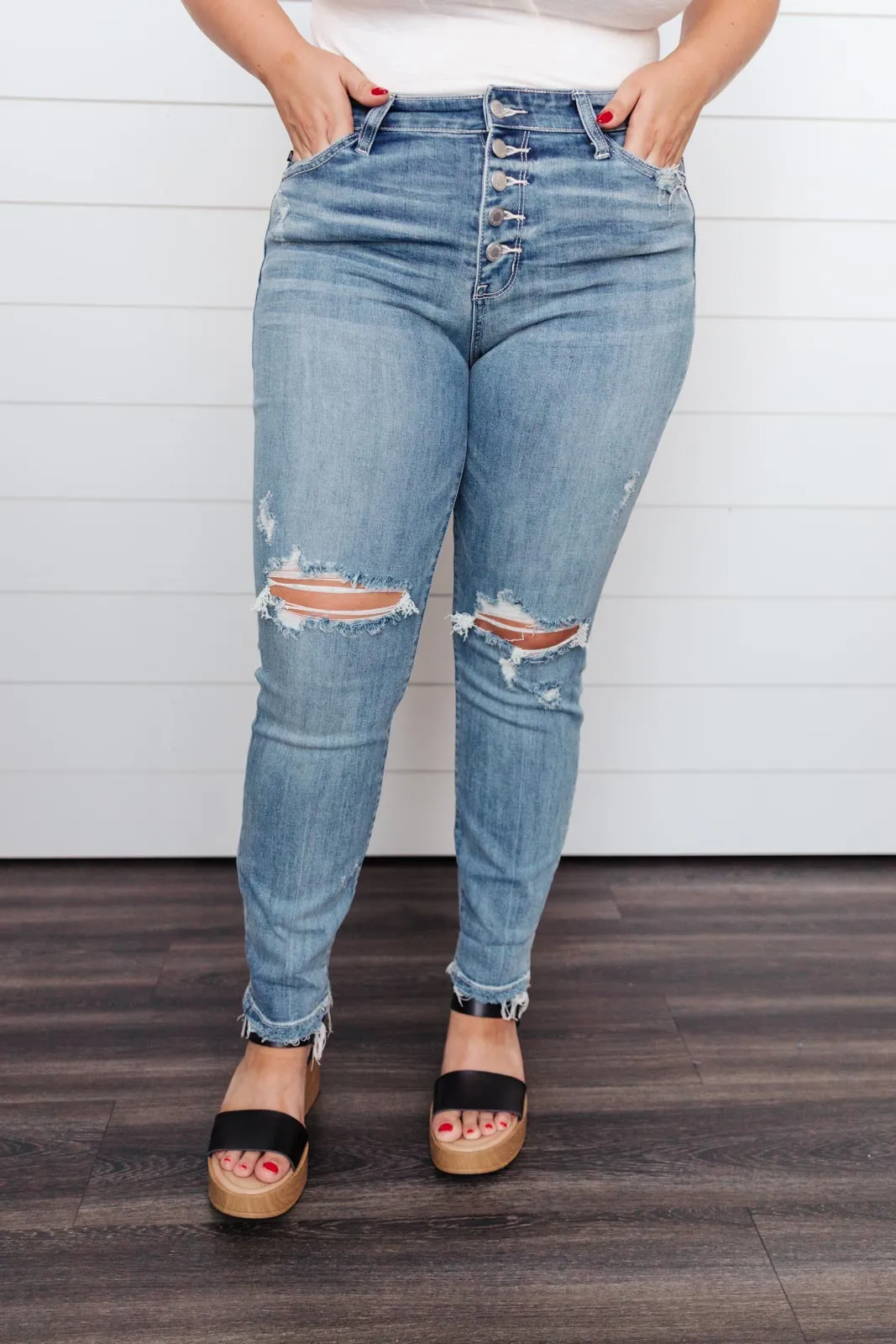 Memphis Button Fly Boyfriend Jeans