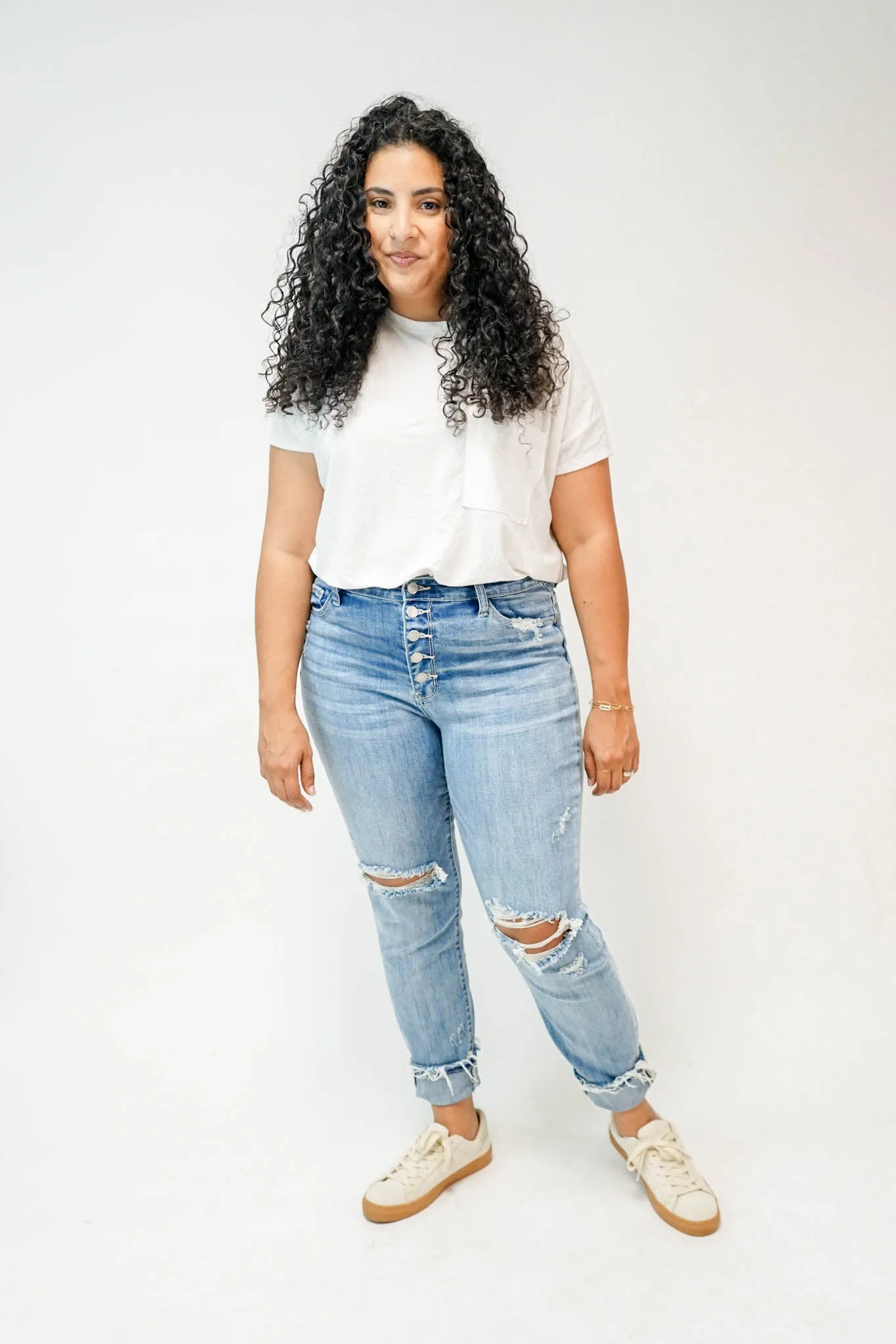 Memphis Button Fly Boyfriend Jeans