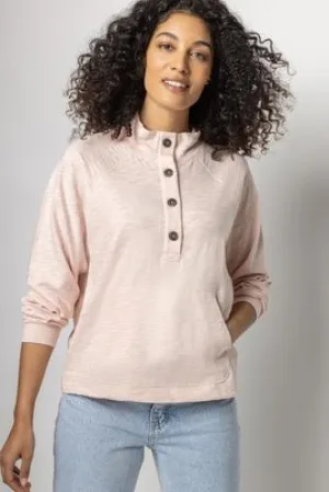 Mock Neck Henley Top