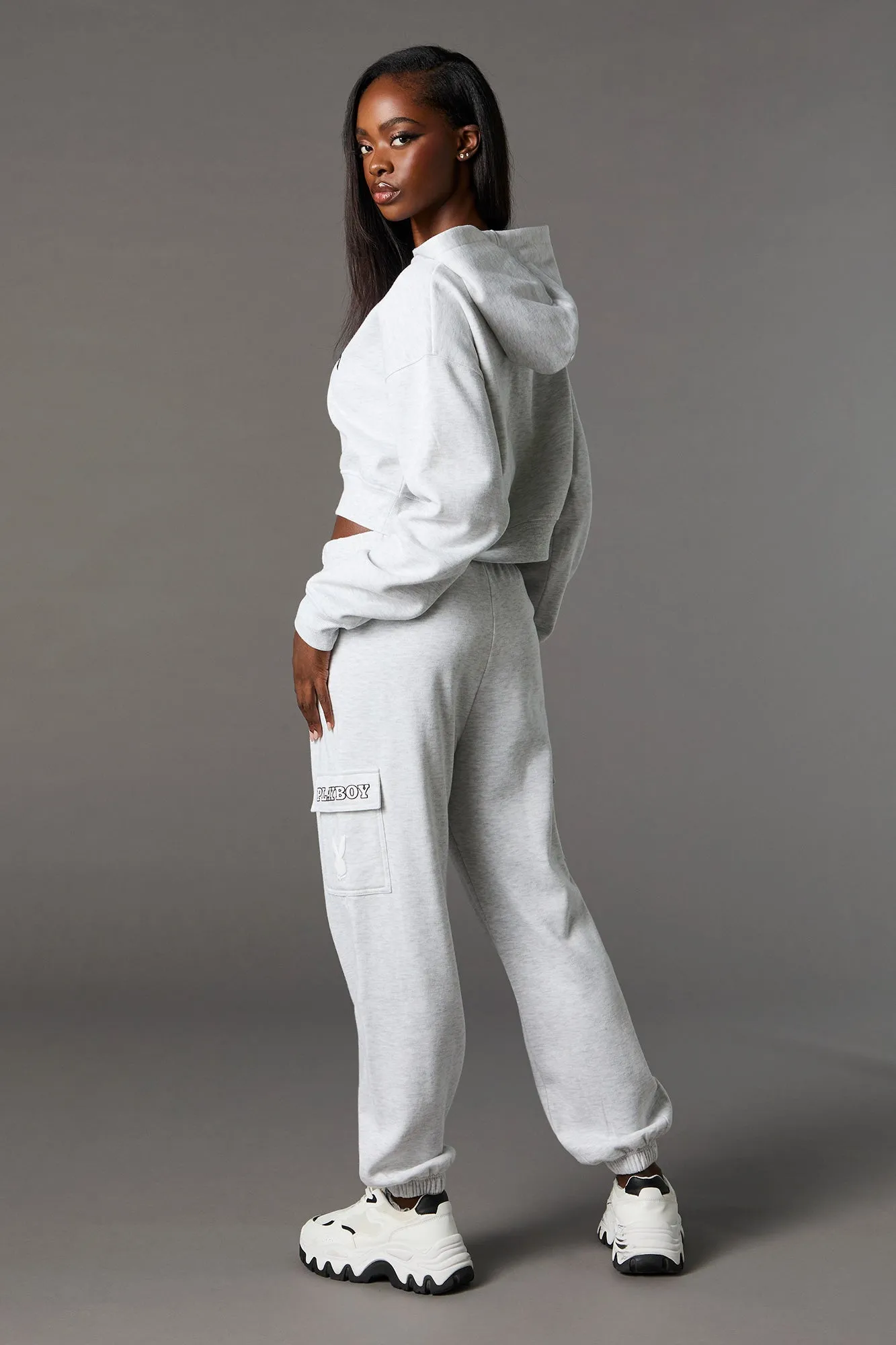 Playboy Graphic Fleece Cargo Jogger