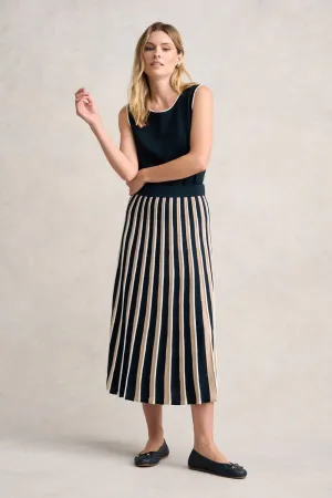 Pleated Knit Skirt