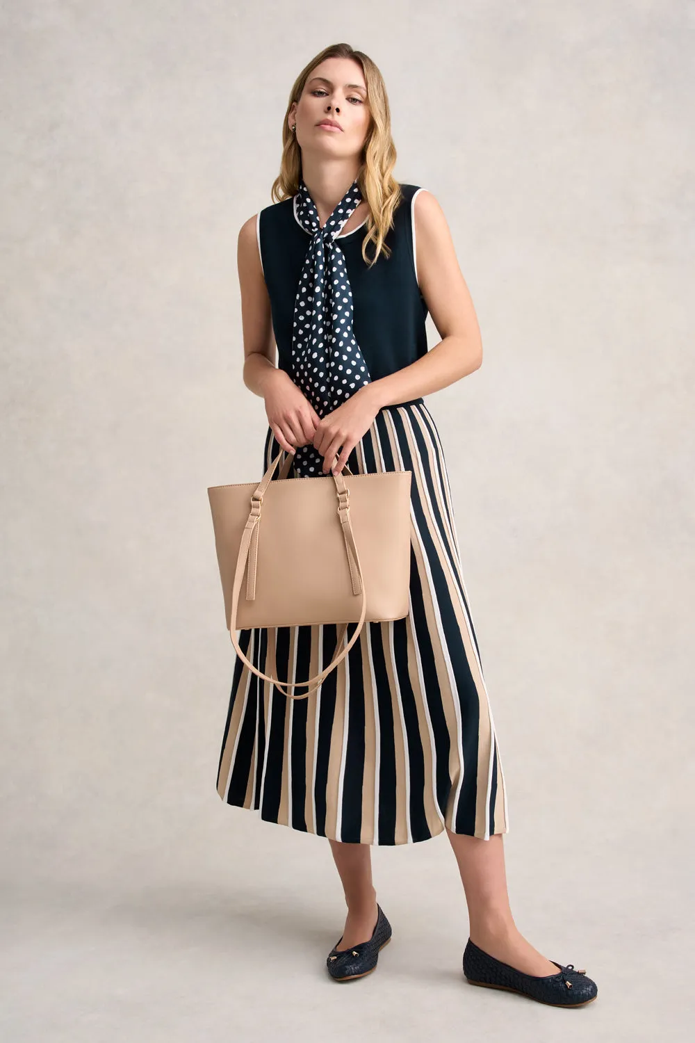Pleated Knit Skirt