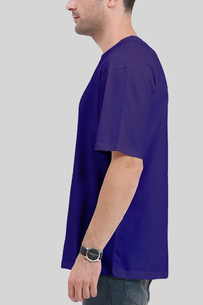 Purple Oversized T-shirt for men