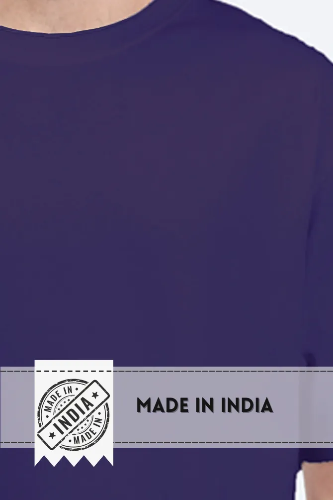Purple Oversized T-shirt for men