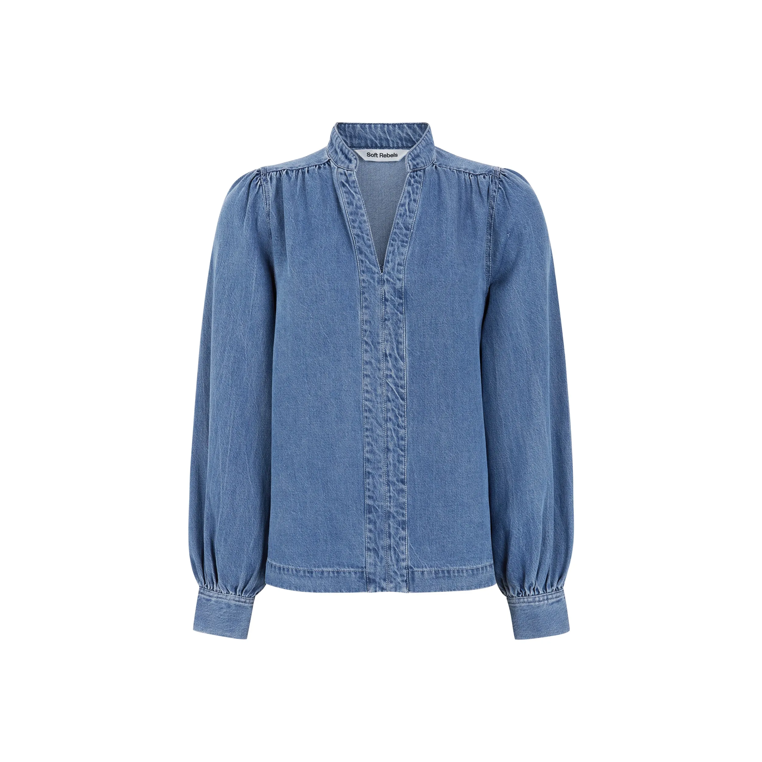 SRChristy Blouse - Greyish Light Blue