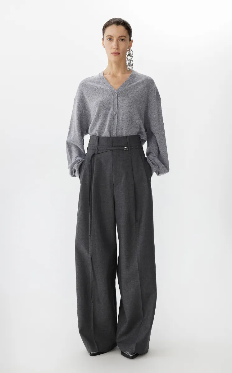 Sweater / JNBY Relaxed Wool-Cashmere Blend Cardigan