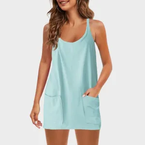 THAIS - Avslappnad V-hals Romper Jumpsuit