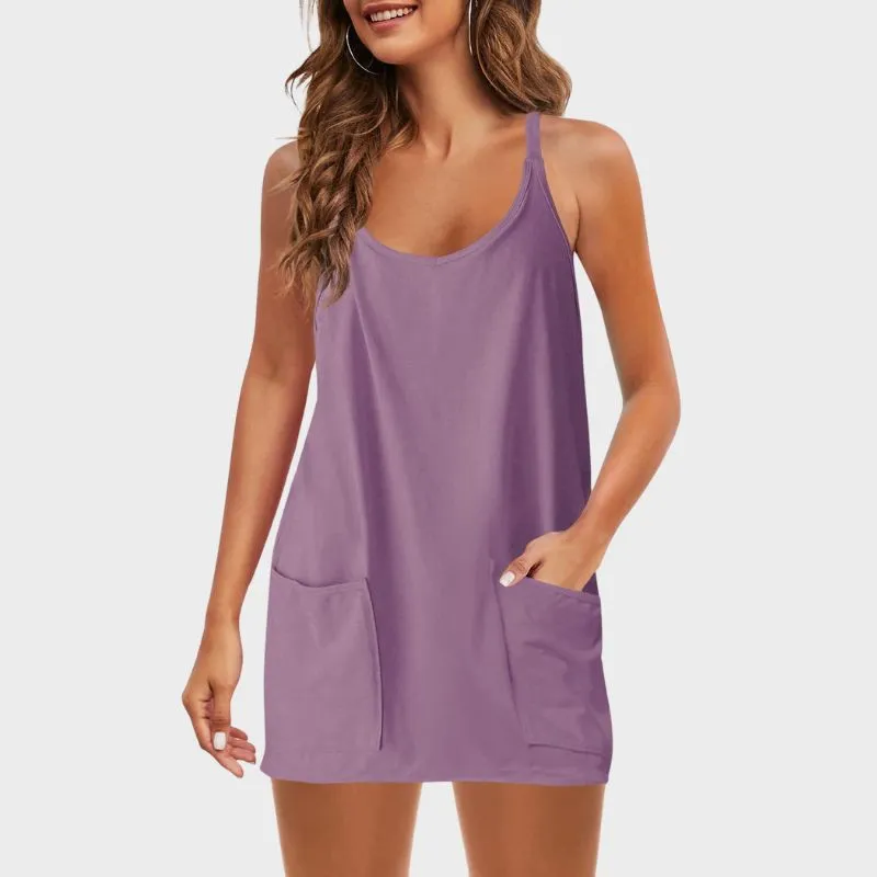 THAIS - Avslappnad V-hals Romper Jumpsuit