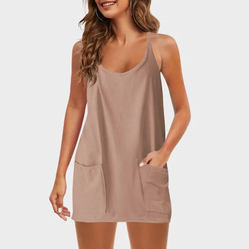 THAIS - Avslappnad V-hals Romper Jumpsuit