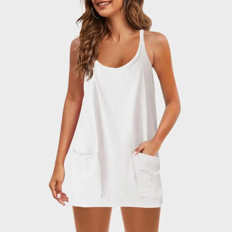 THAIS - Avslappnad V-hals Romper Jumpsuit